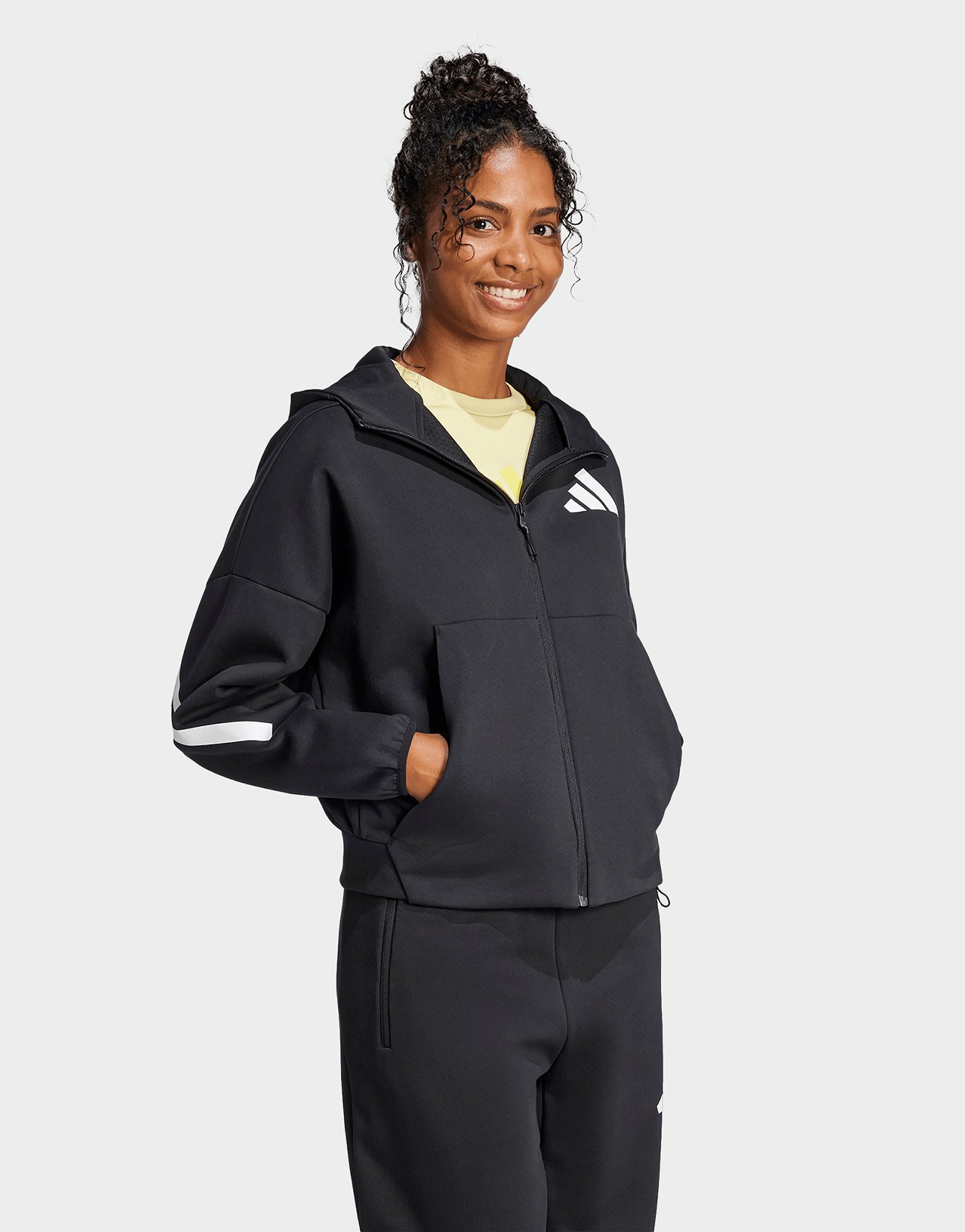 ★adidas★ Musinsa Exclusive Ajax Half Zip Black adidas Z.N.E. Full-Zip Hooded Track Jacket - Black | Free