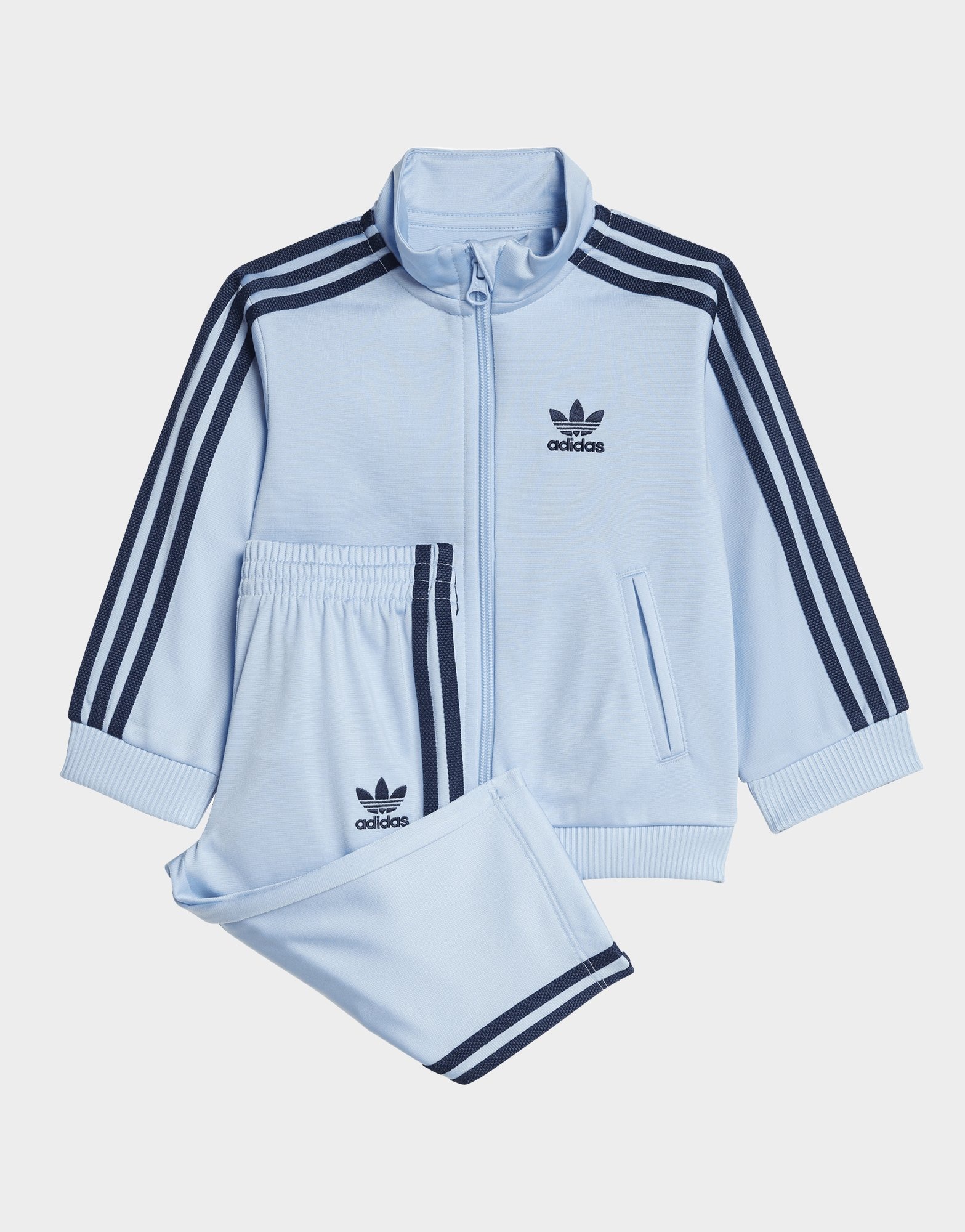 Sky blue adidas tracksuit online