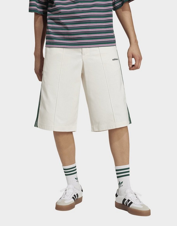 adidas '80s Loose Buttoned 3-Stripes 11-Inch Bermuda Shorts