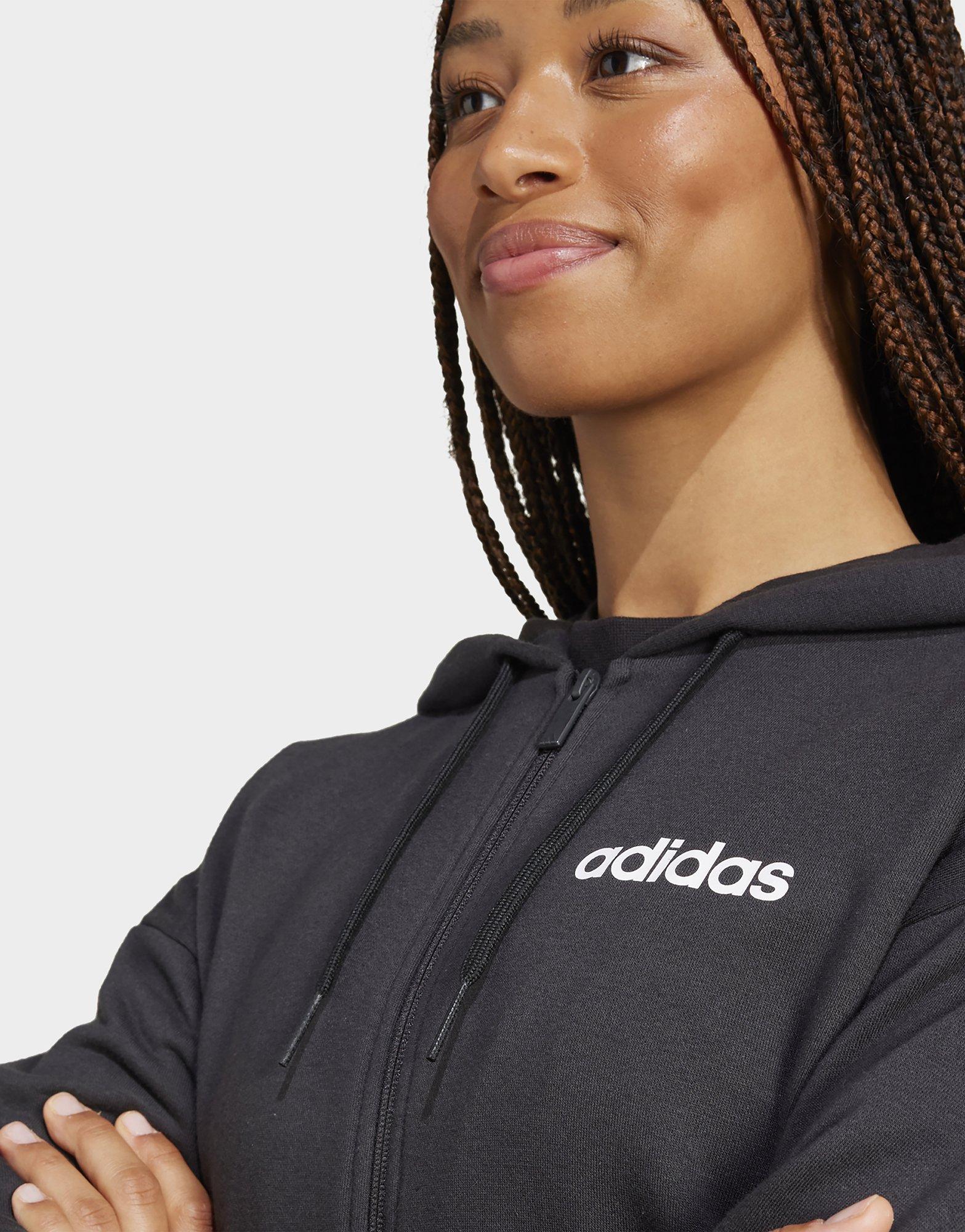 adidas Essentials Linear French Terry Kapuzenjacke