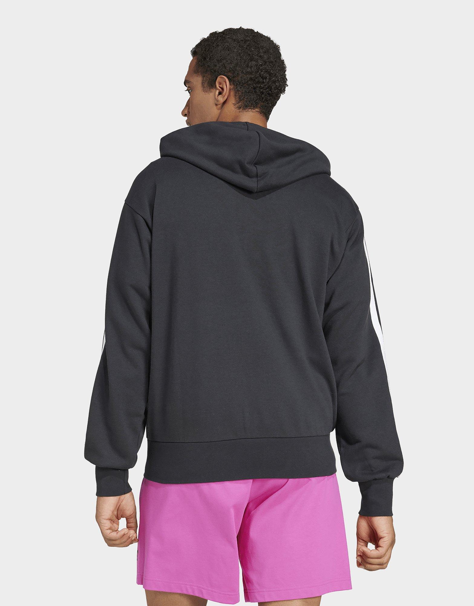 adidas Essentials 3-Stripes French Terry Full-Zip Hoodie