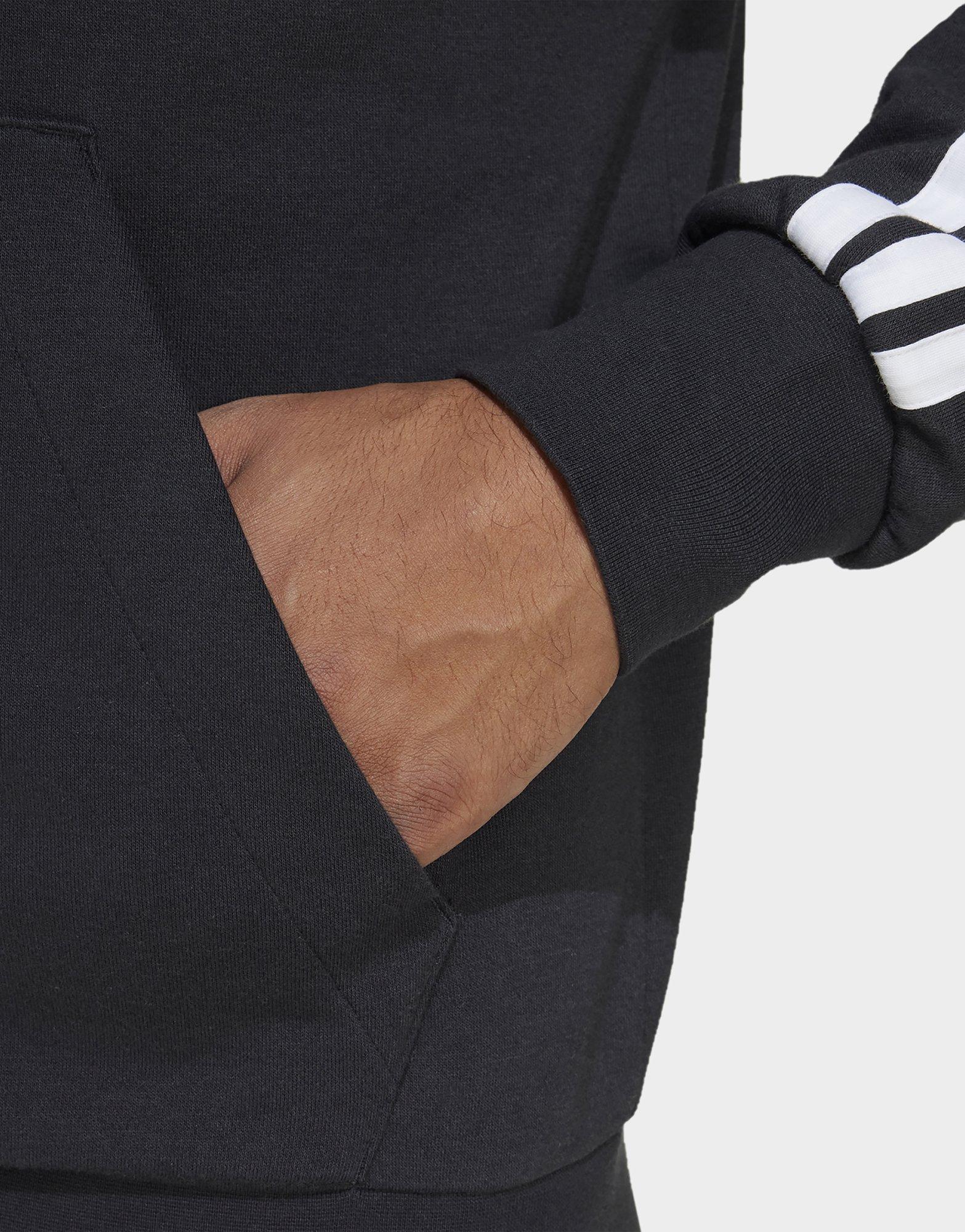 adidas Essentials 3-Stripes French Terry Full-Zip Hoodie