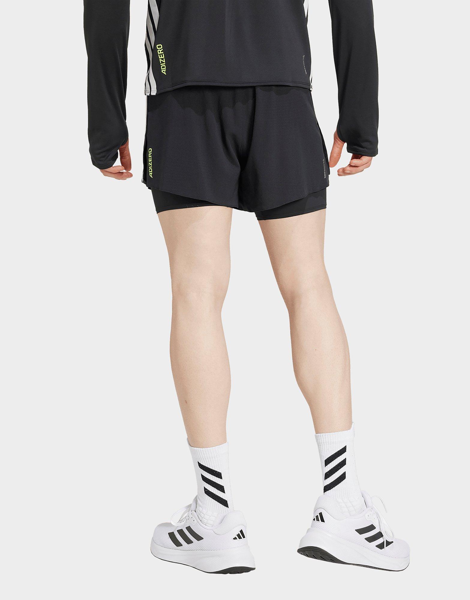 adidas Adizero Running 2-in-1 Shorts mit Taschen für Sportgele