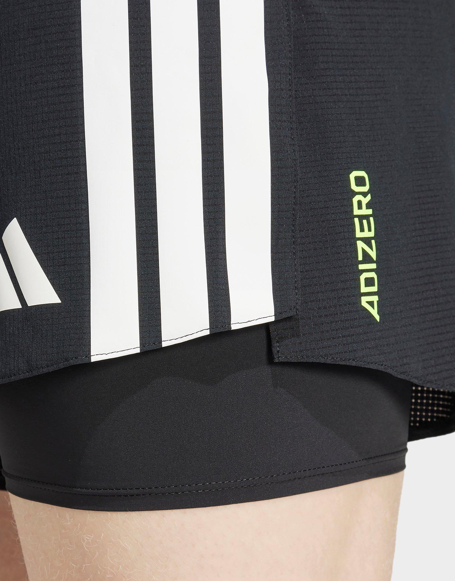 adidas Adizero Running 2-in-1 Shorts mit Taschen für Sportgele