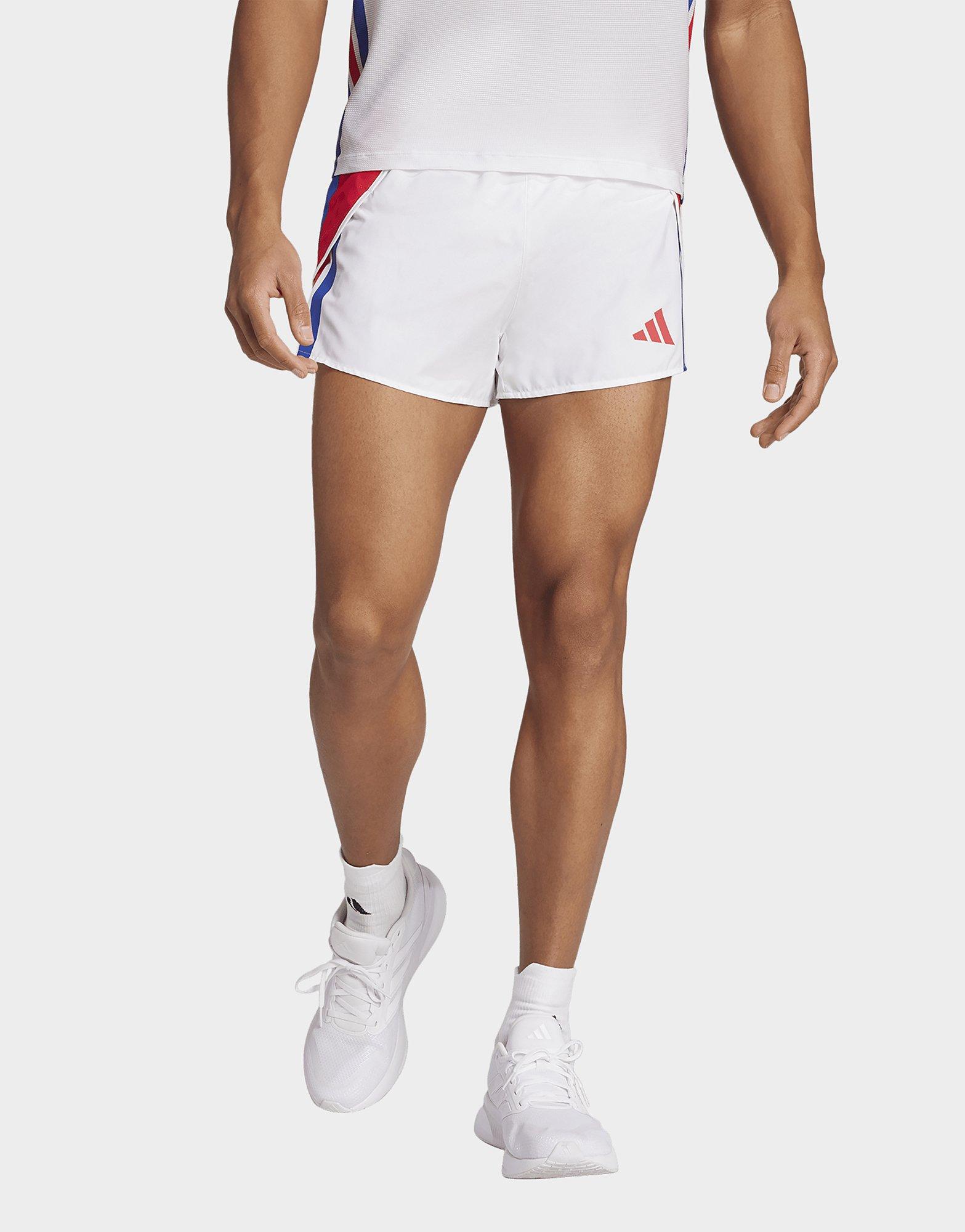 White adidas Adizero Retro Running Shorts JD Sports UK