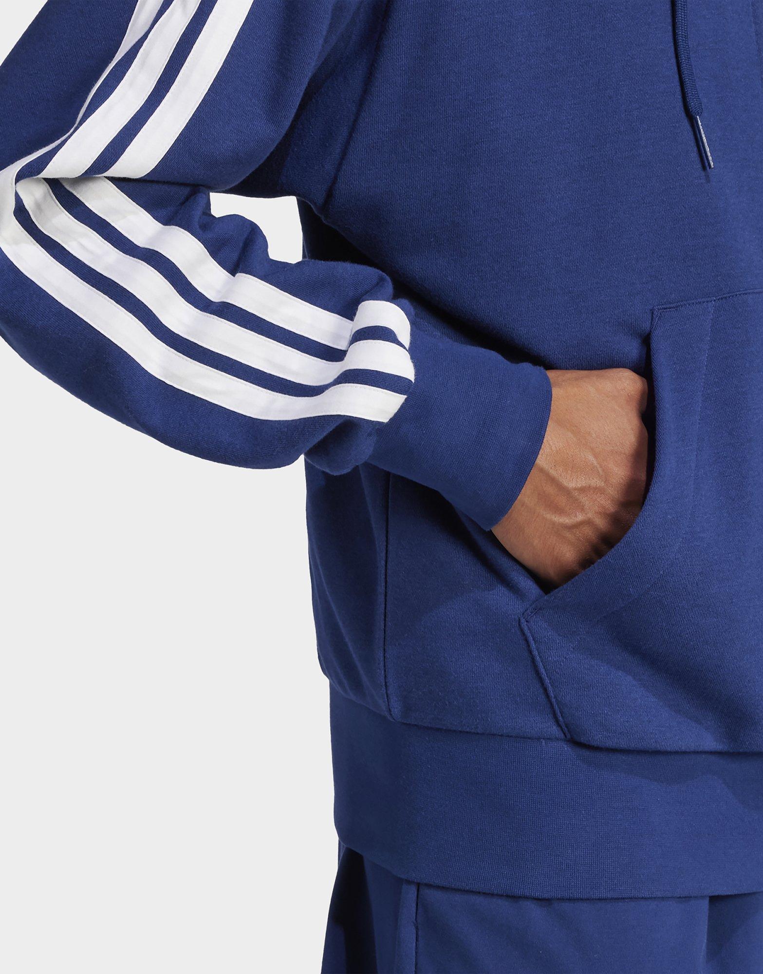 adidas Essentials 3-Stripes French Terry Full-Zip Hoodie