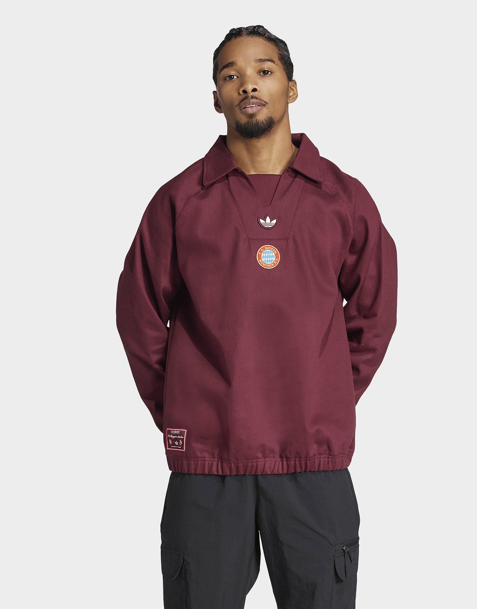 ★ adidas★ FC Bayern Terrace Icon Drill Top JF0596 adidas Bayern Munich Terrace Icons Drill Sweatshirt Men's