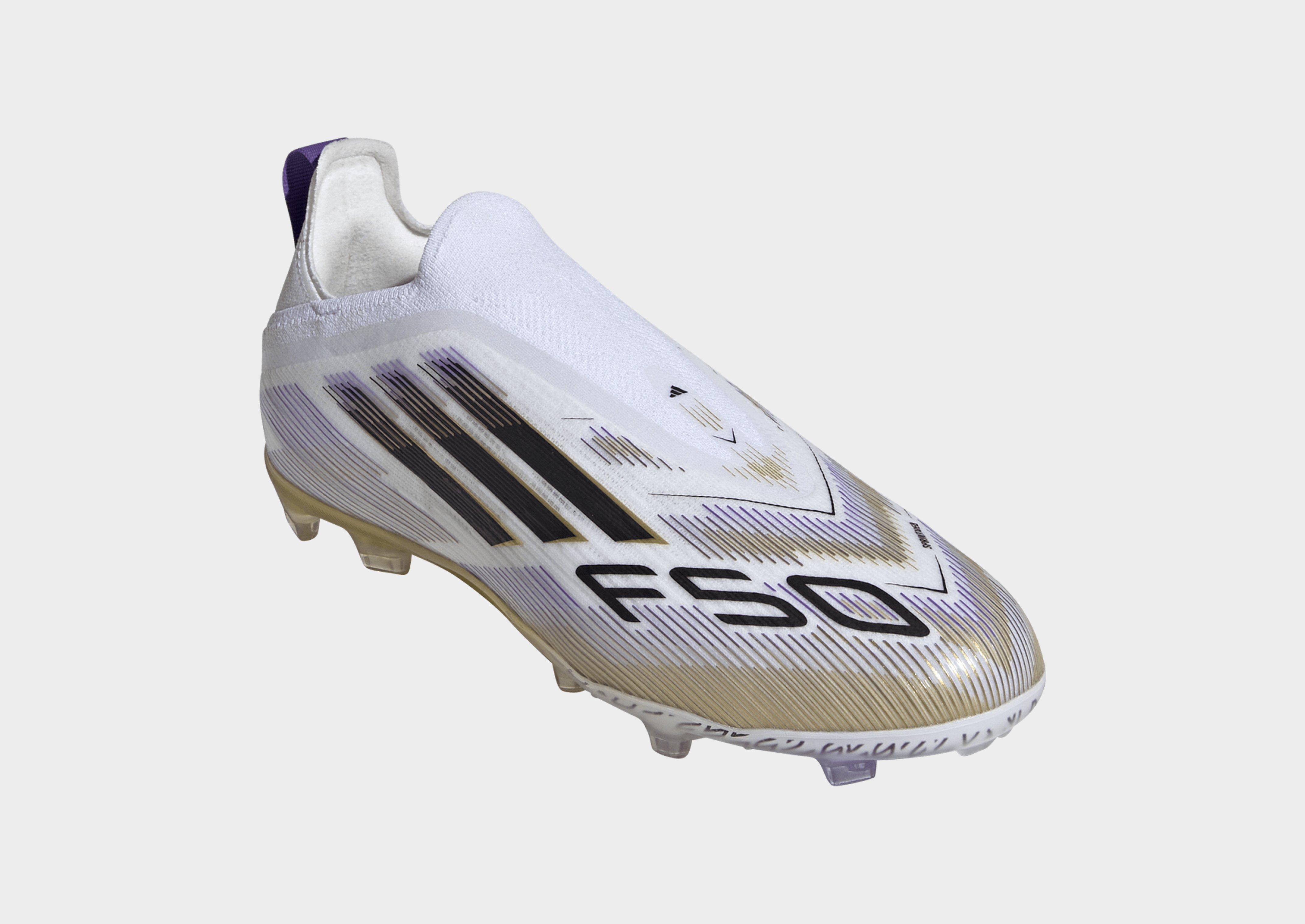 adidas F50 Elite Schnürsenkellose Fußballschuhe für feste Böden, für Kinder