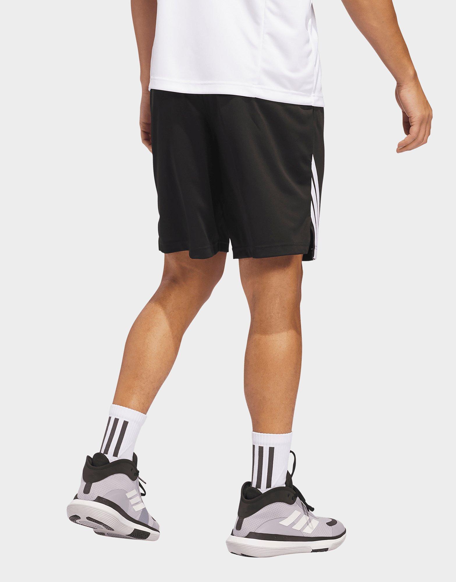 adidas Legends 3-Streifen Basketball Shorts
