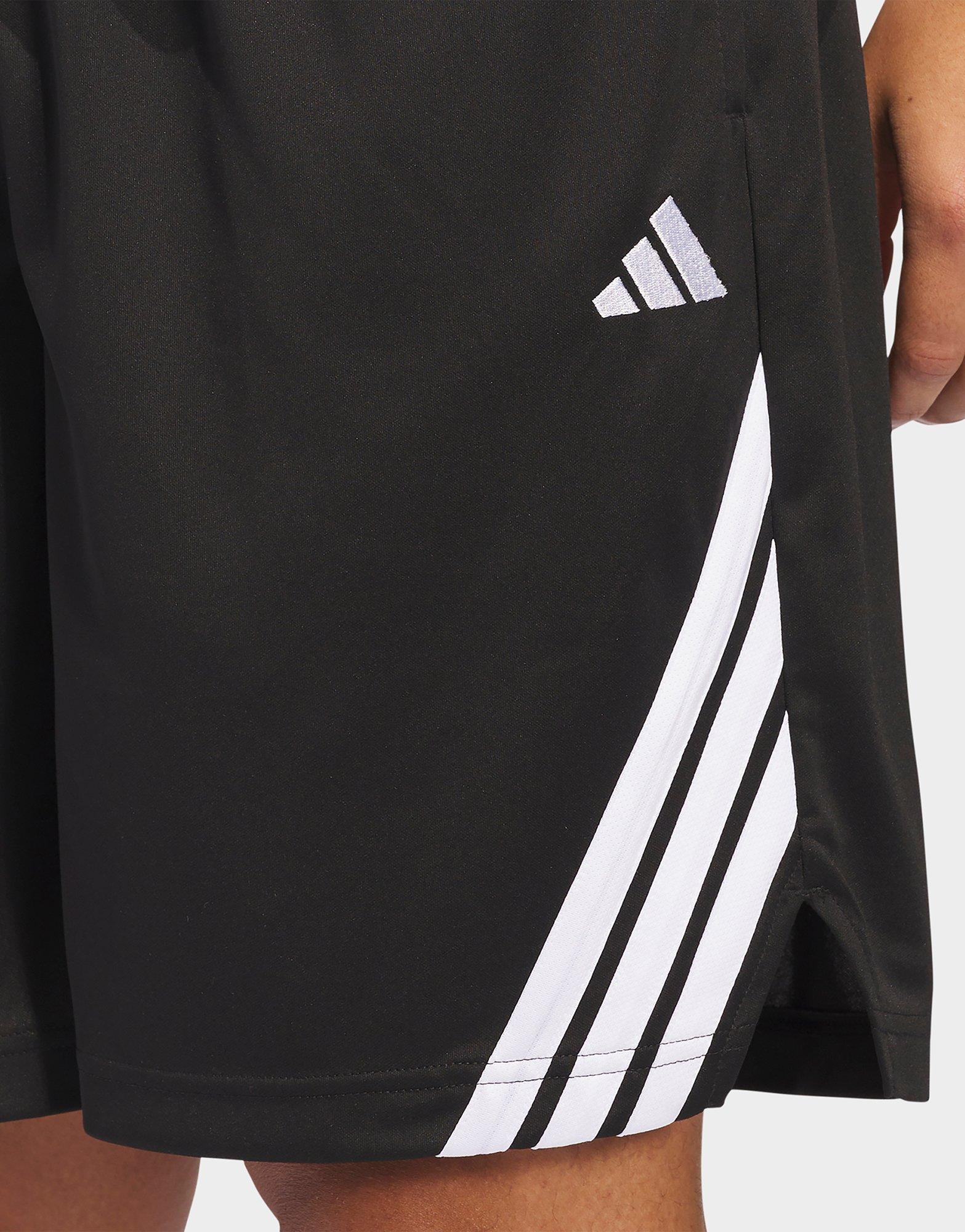 adidas Legends 3-Streifen Basketball Shorts