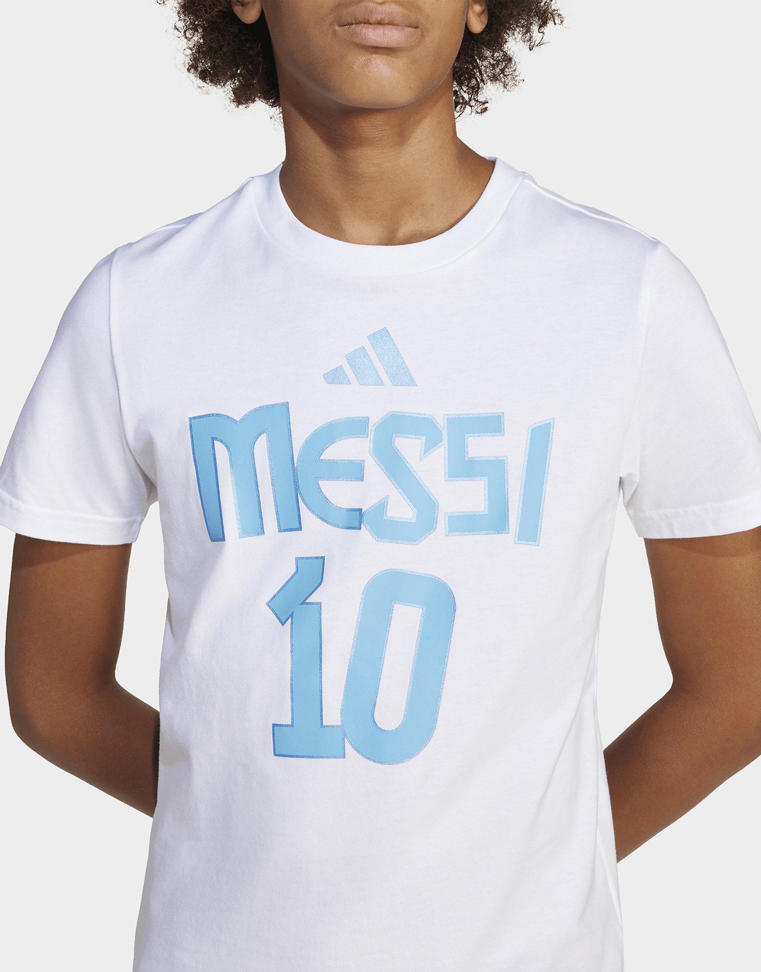adidas Messi Name and Number Graphic Kids T-Shirt