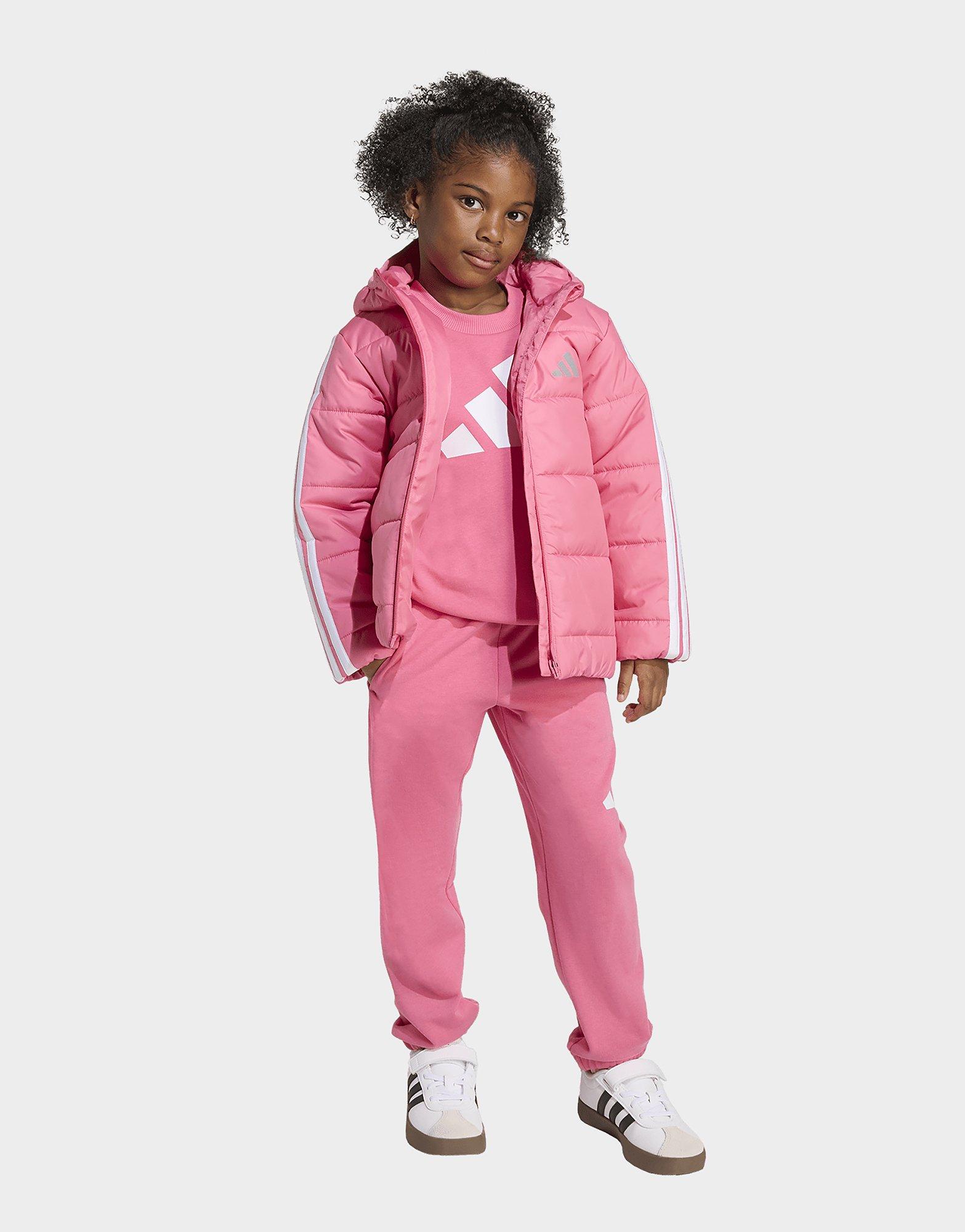 adidas Essentials 3-Streifen gefütterte Kinderjacke