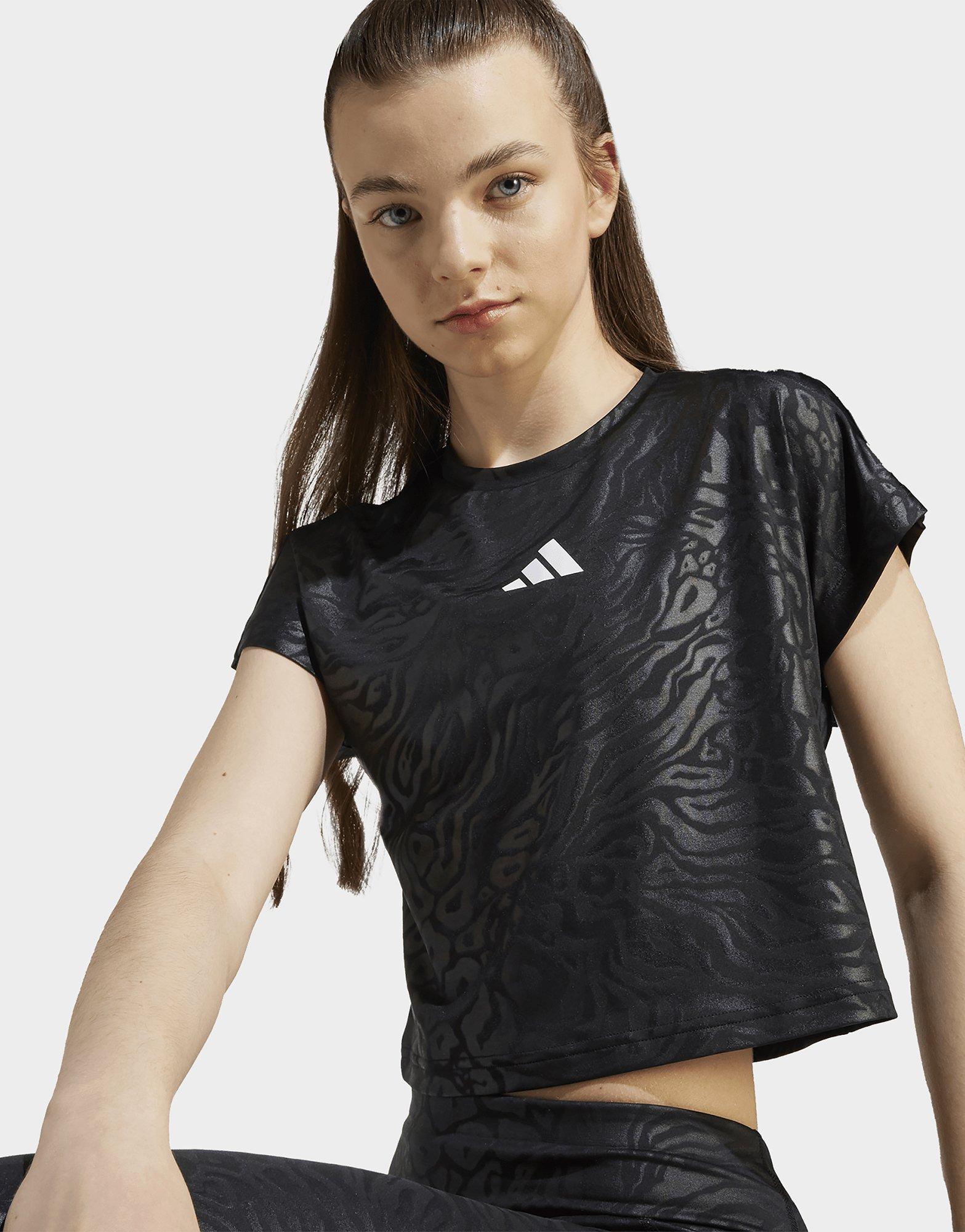 adidas T-shirt court à imprimé animal All Sports