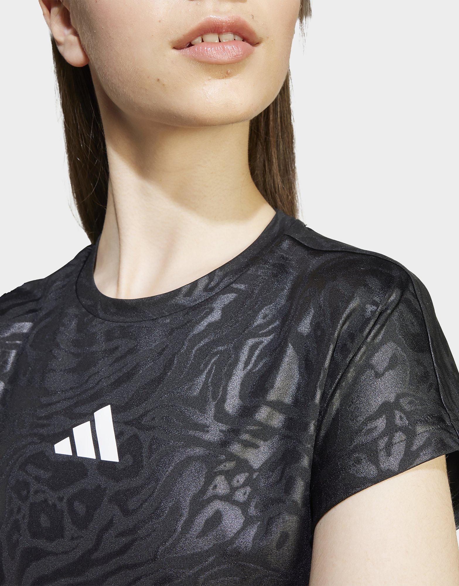 adidas T-shirt court à imprimé animal All Sports