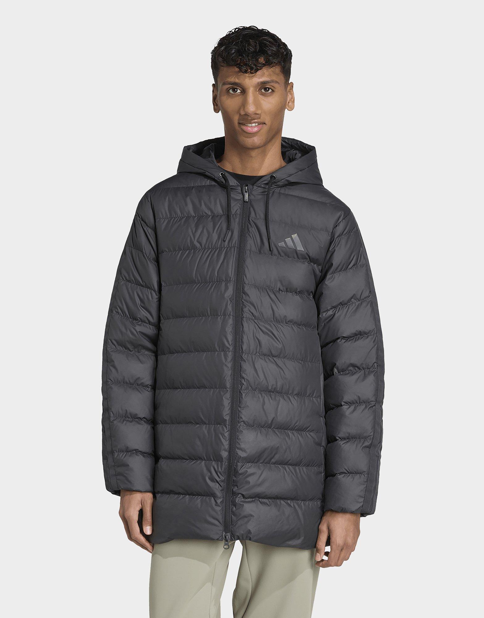 adidas Essentials CLIMAWARM 3-Stripes Light Down Hooded Parka