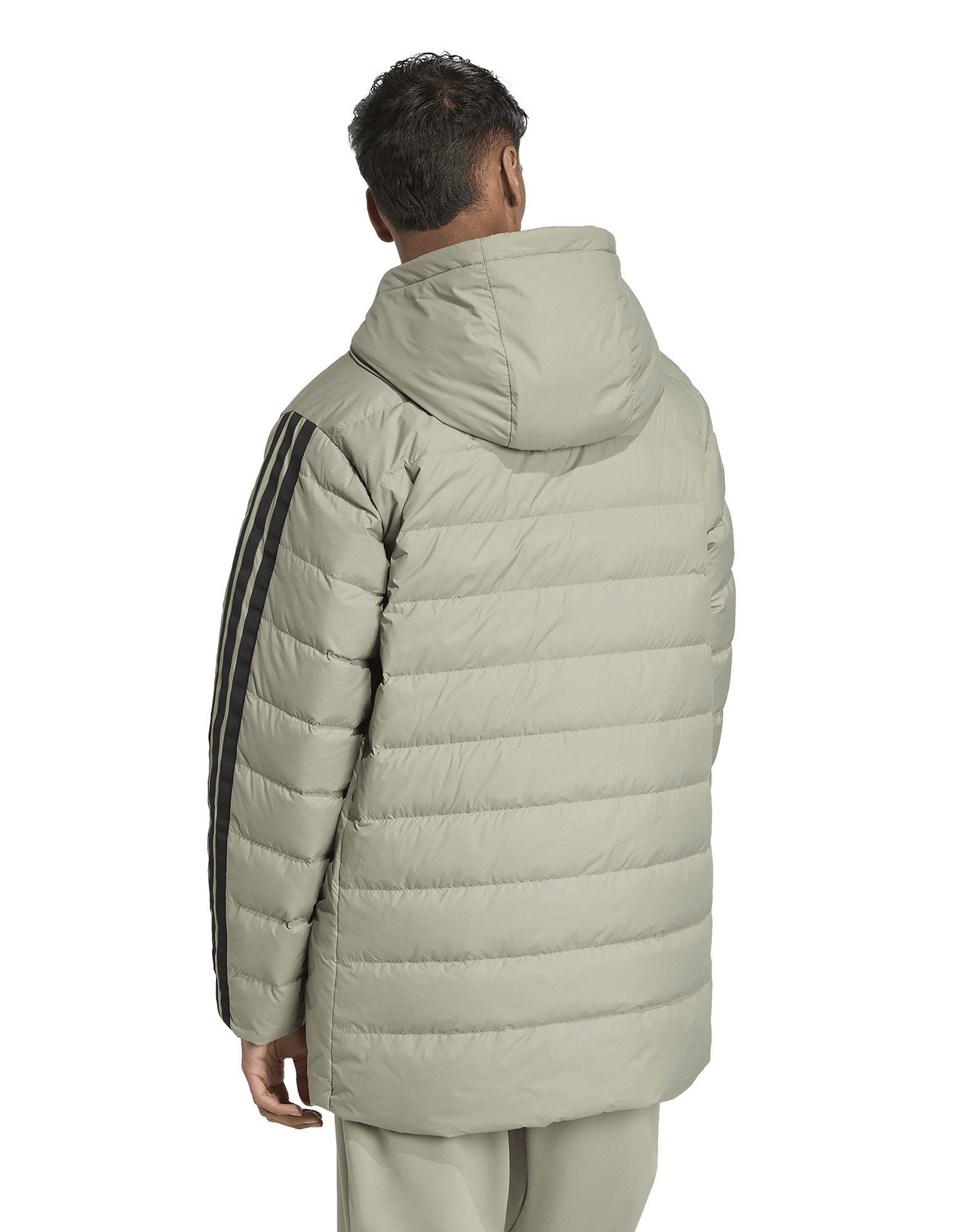 adidas Essentials CLIMAWARM 3-Streifen Light Daunenparka mit Kapuze