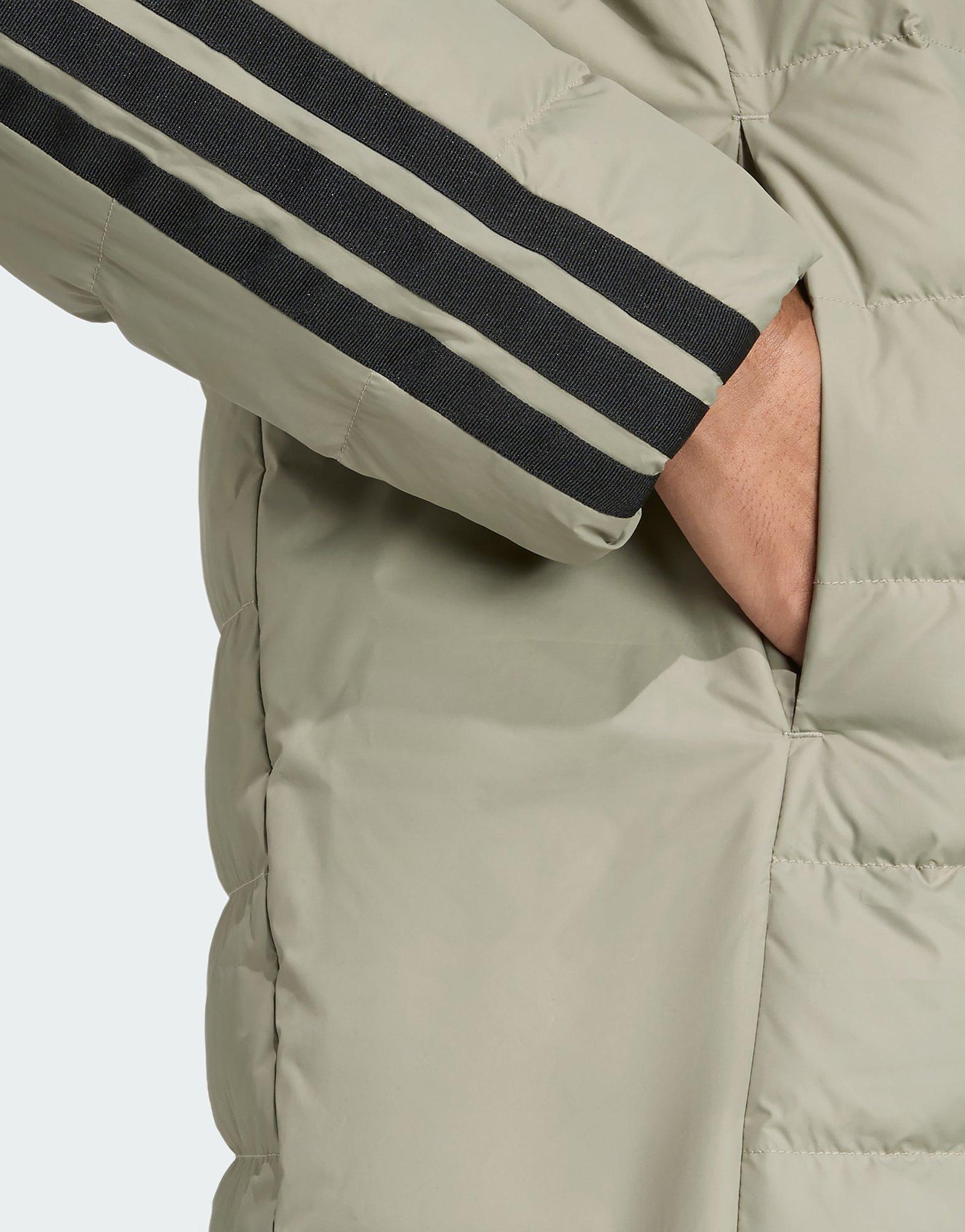 adidas Essentials CLIMAWARM 3-Streifen Light Daunenparka mit Kapuze