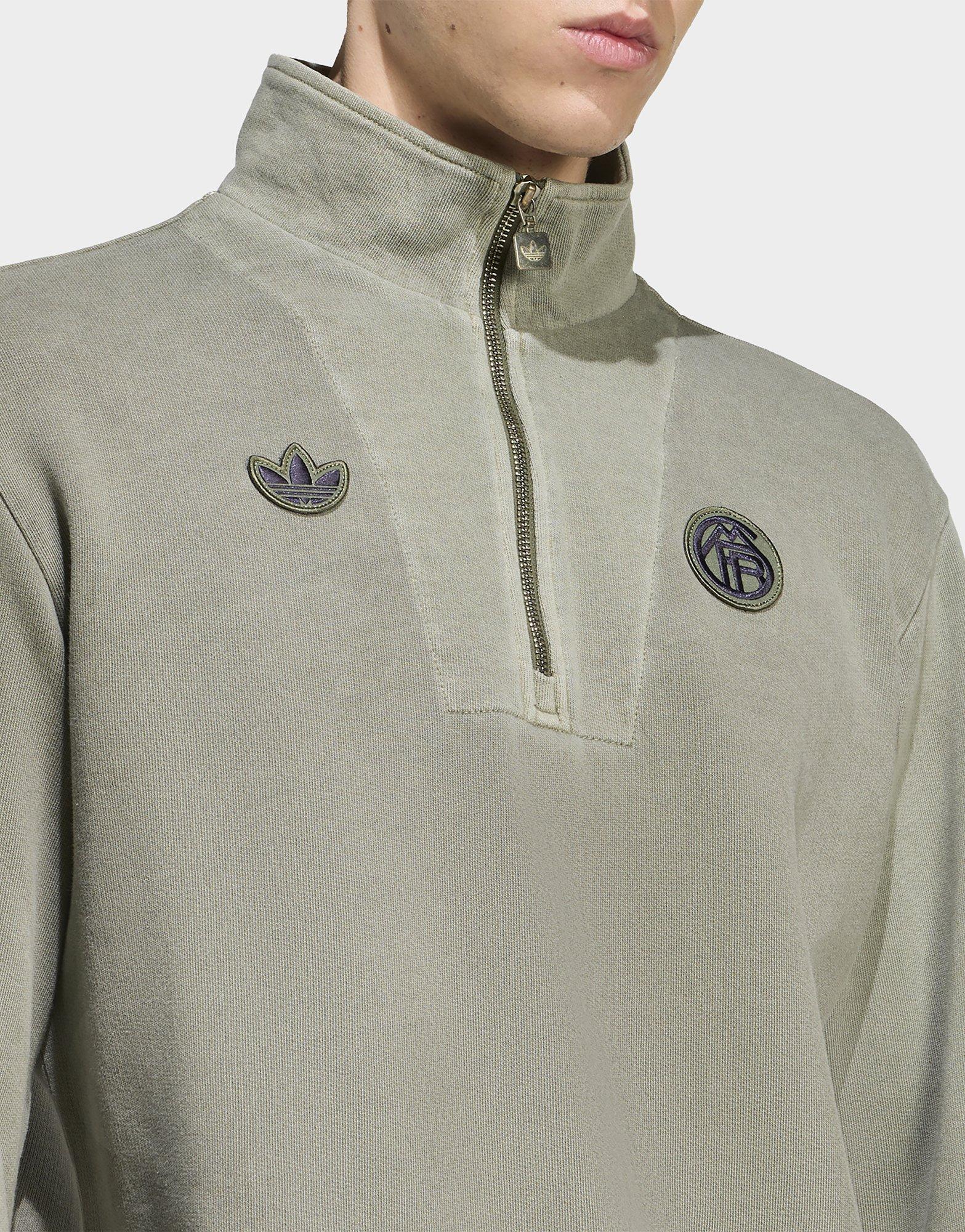 adidas FC Bayern München Terrace Icons Tom mit Reißverschluss bis zur Brust