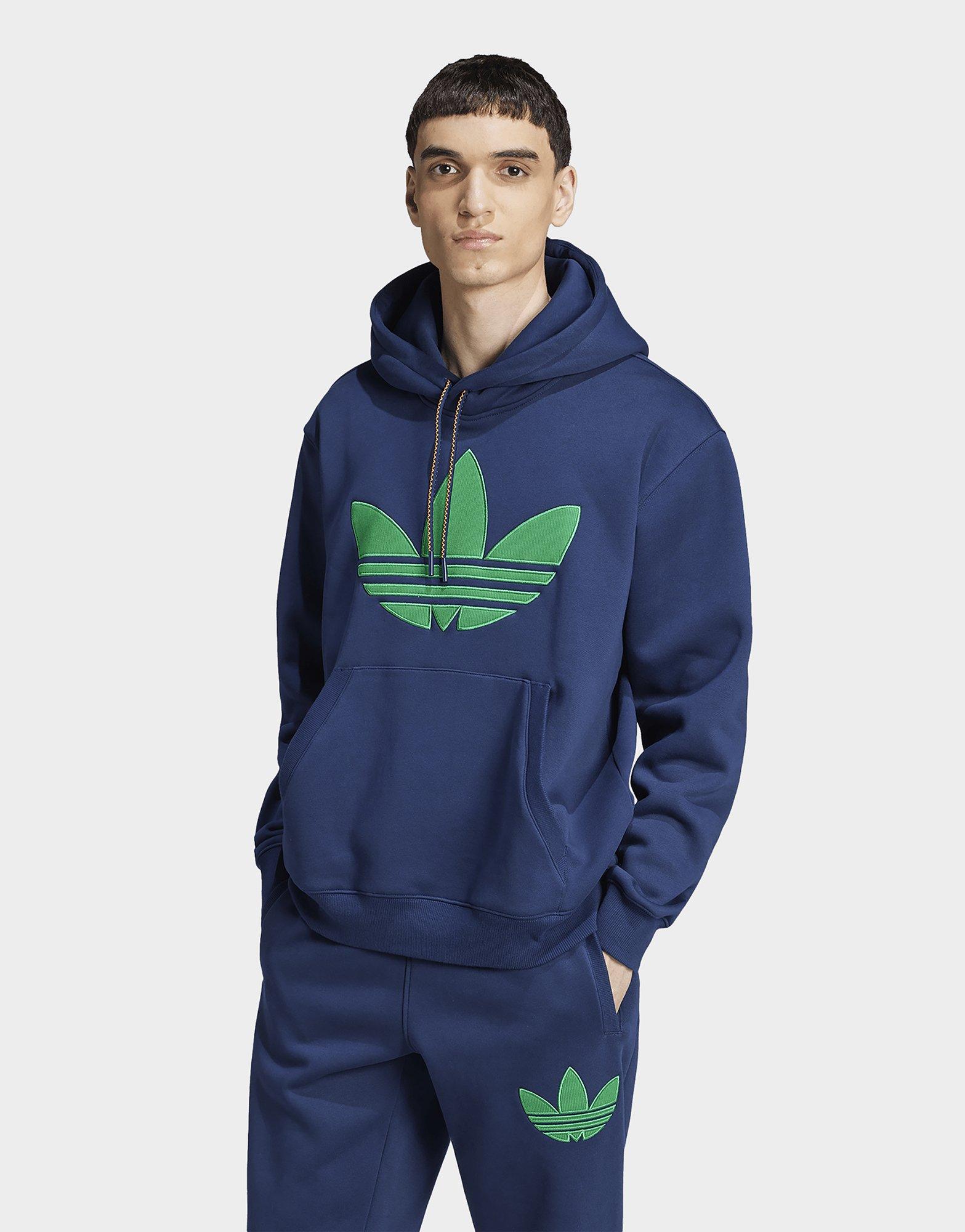 Adidas originals trefoil hoodie in green best sale