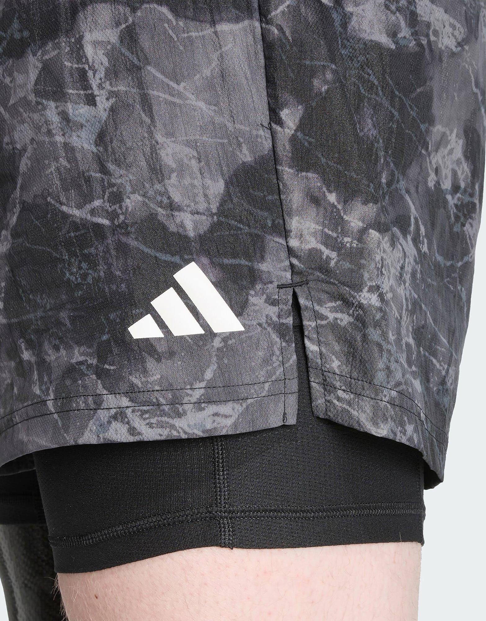 adidas Own The Run Spray Dye 2-In-1 Short