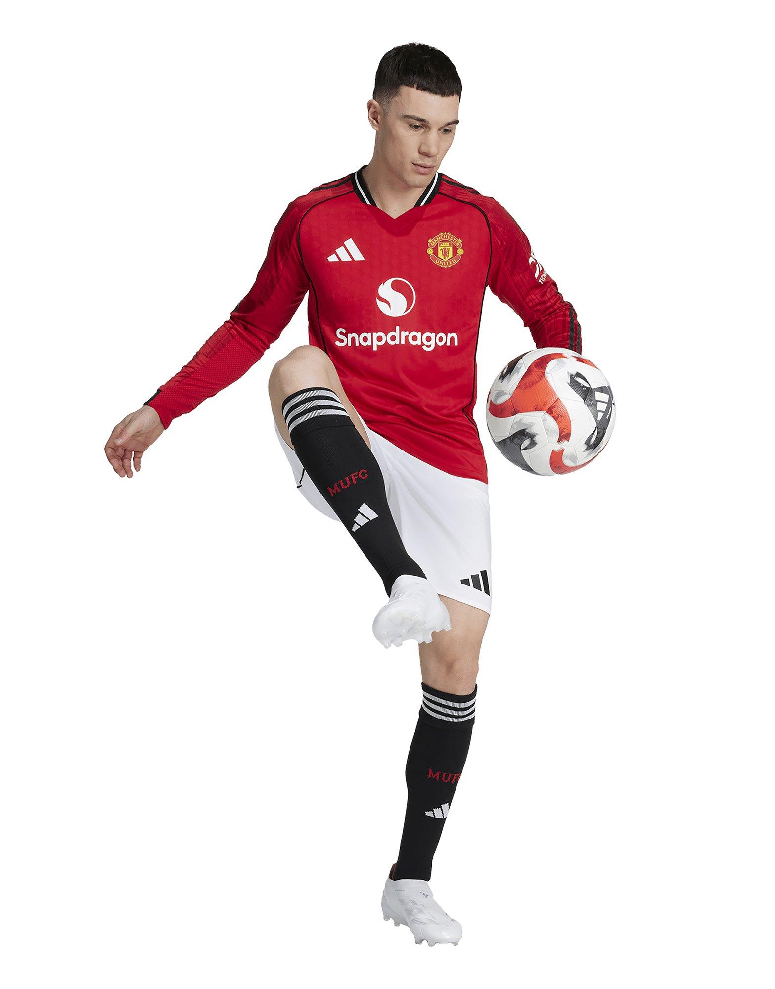 adidas Manchester United 25/26 Langärmeliges Authentic Heimtrikot
