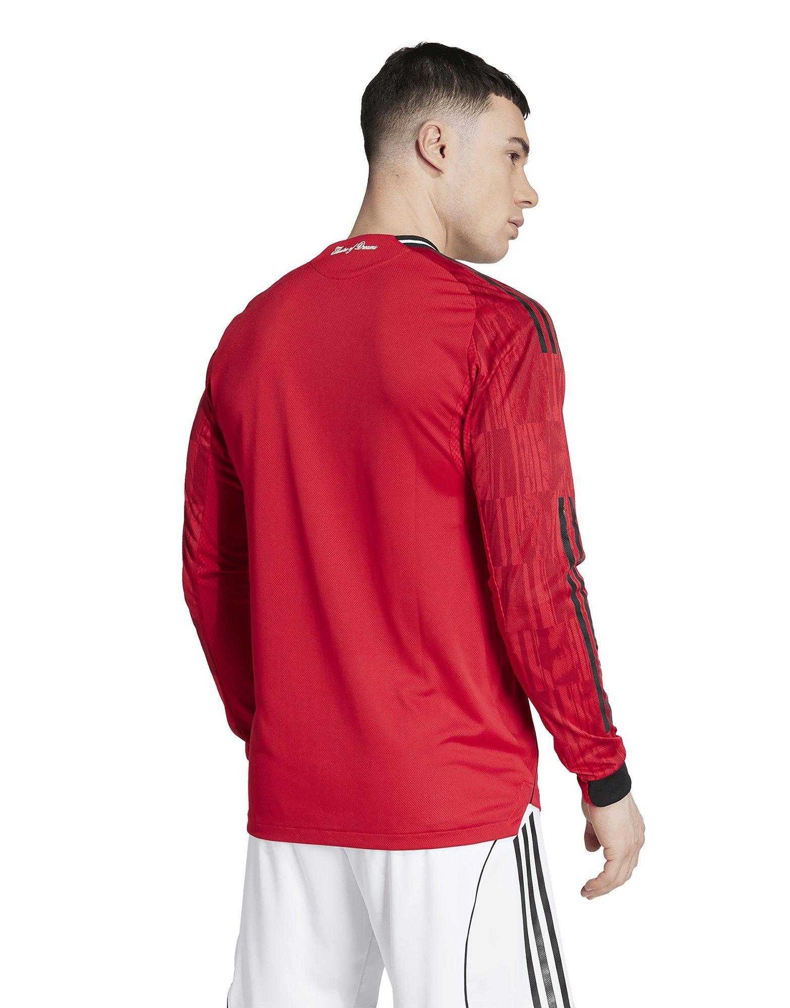 adidas Manchester United 25/26 Langärmeliges Authentic Heimtrikot