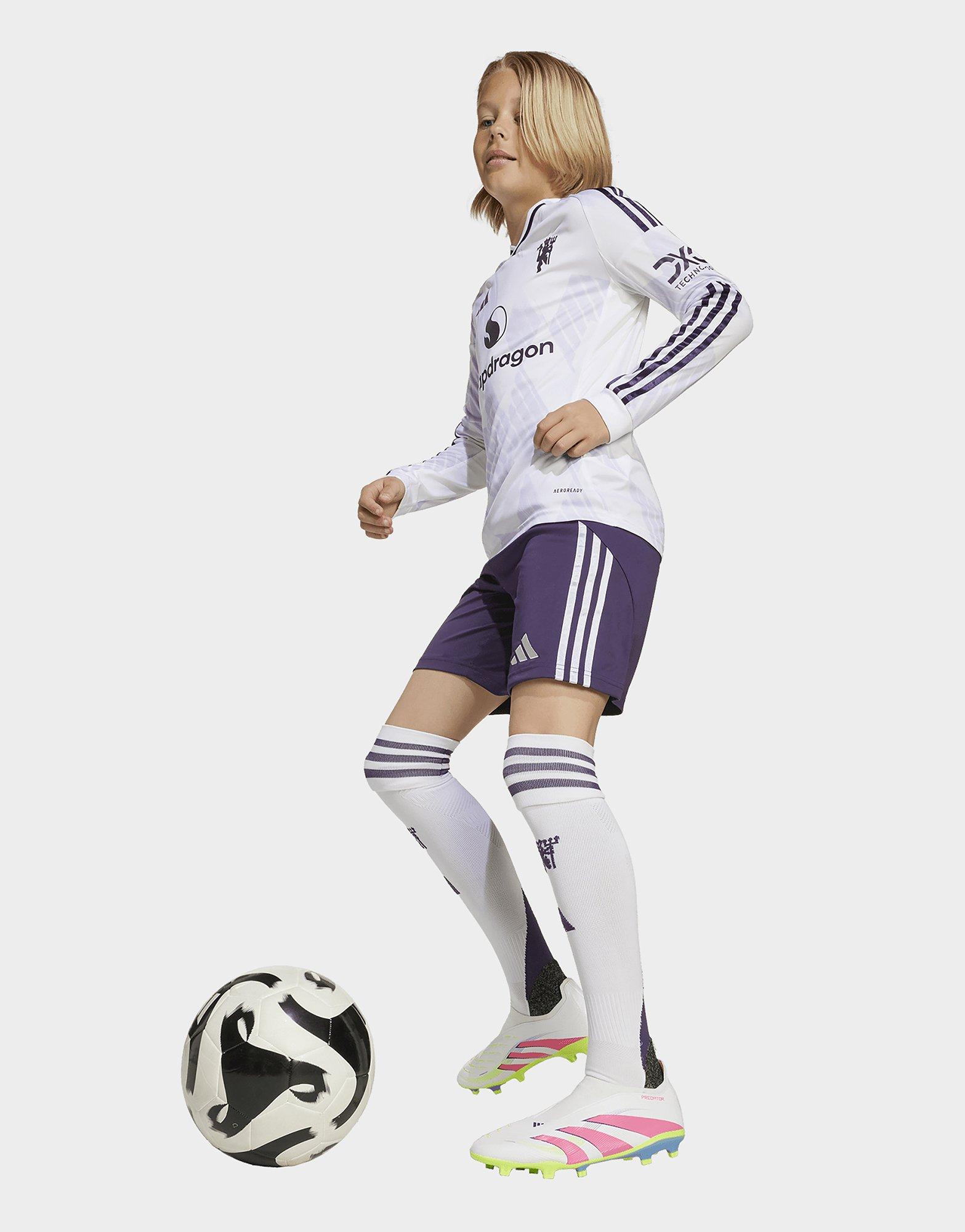 adidas Maillot extérieur à manches longues Manchester United 25/26 pour enfants