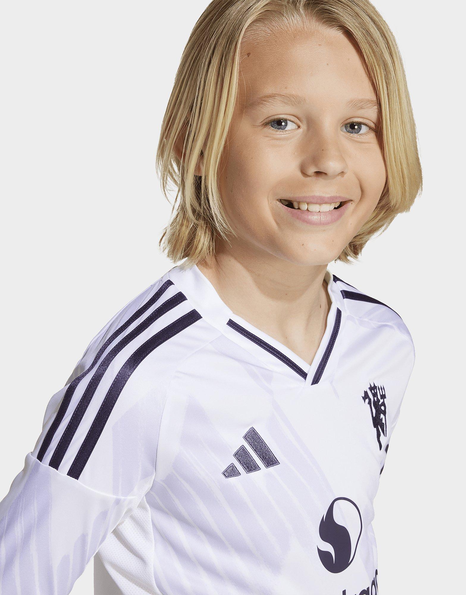 adidas Maillot extérieur à manches longues Manchester United 25/26 pour enfants