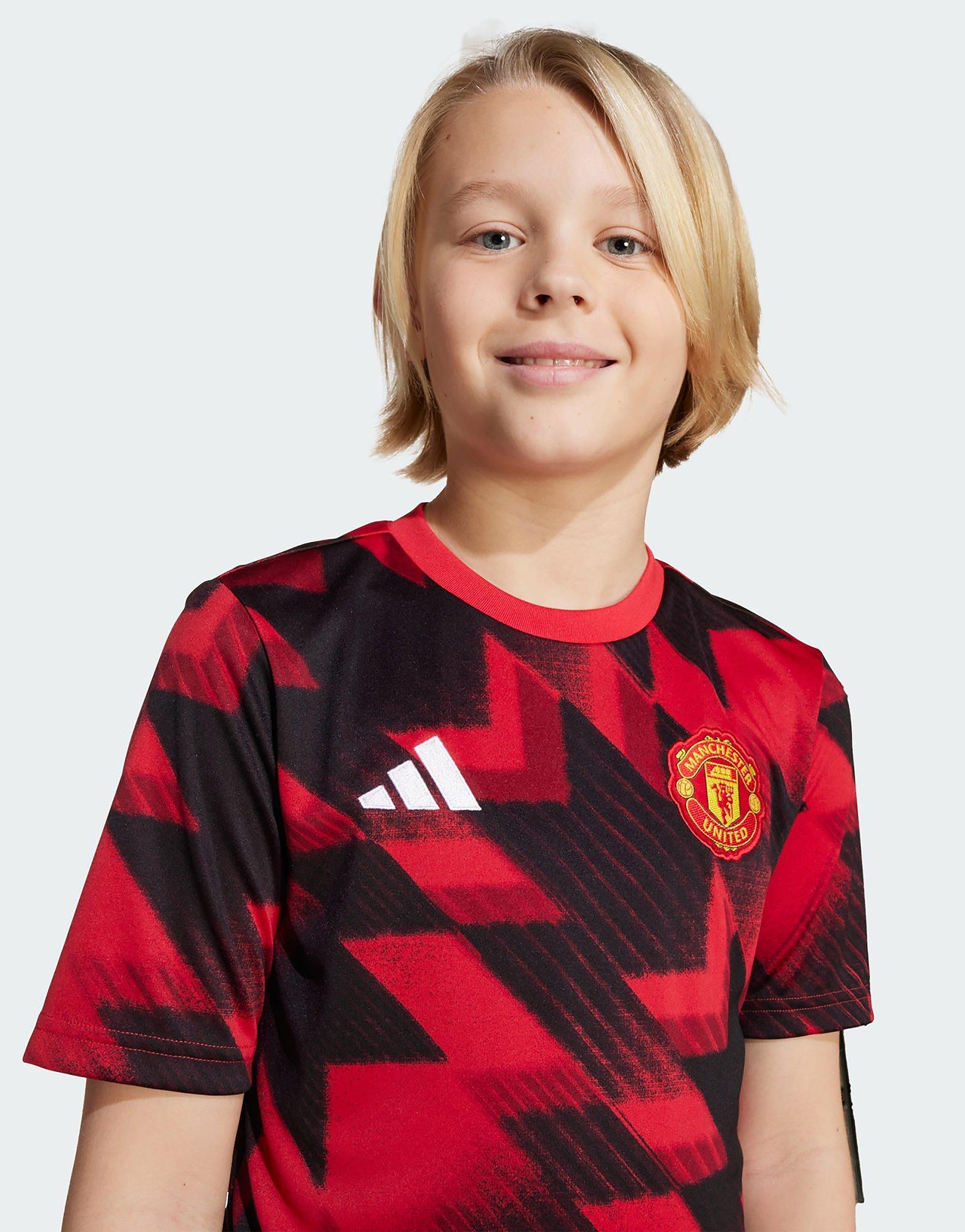adidas Manchester United 25/26 Pre-Match Voetbalshirt Kids
