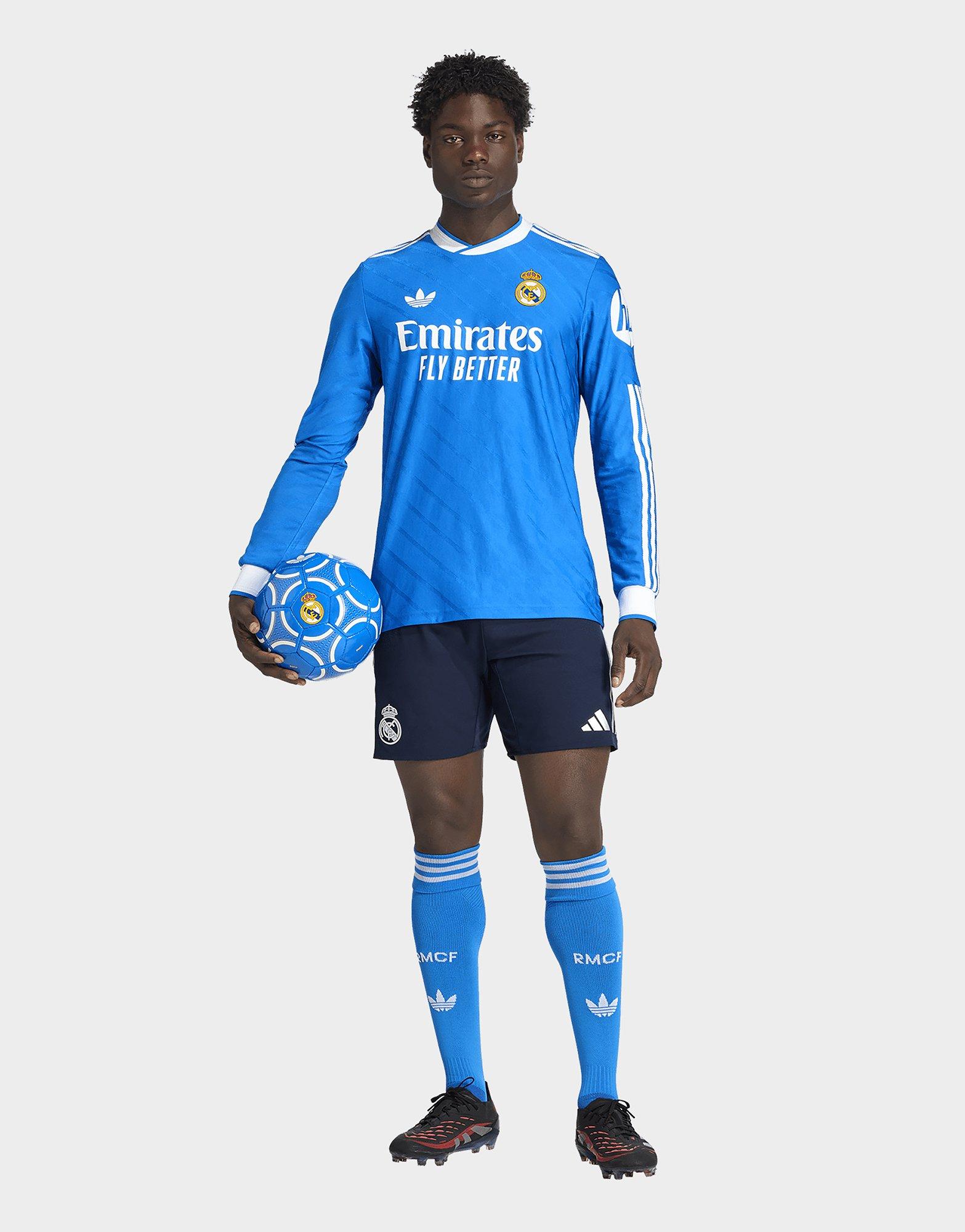 adidas Real Madrid 25/26 langärmeliges Authentic Ausweichtrikot