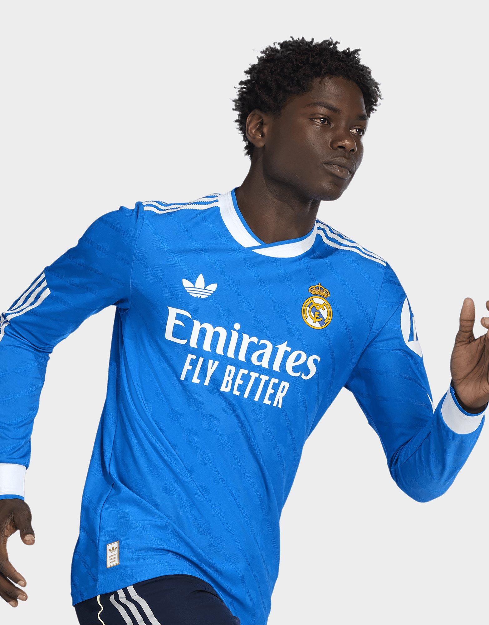 adidas Real Madrid 25/26 langärmeliges Authentic Ausweichtrikot