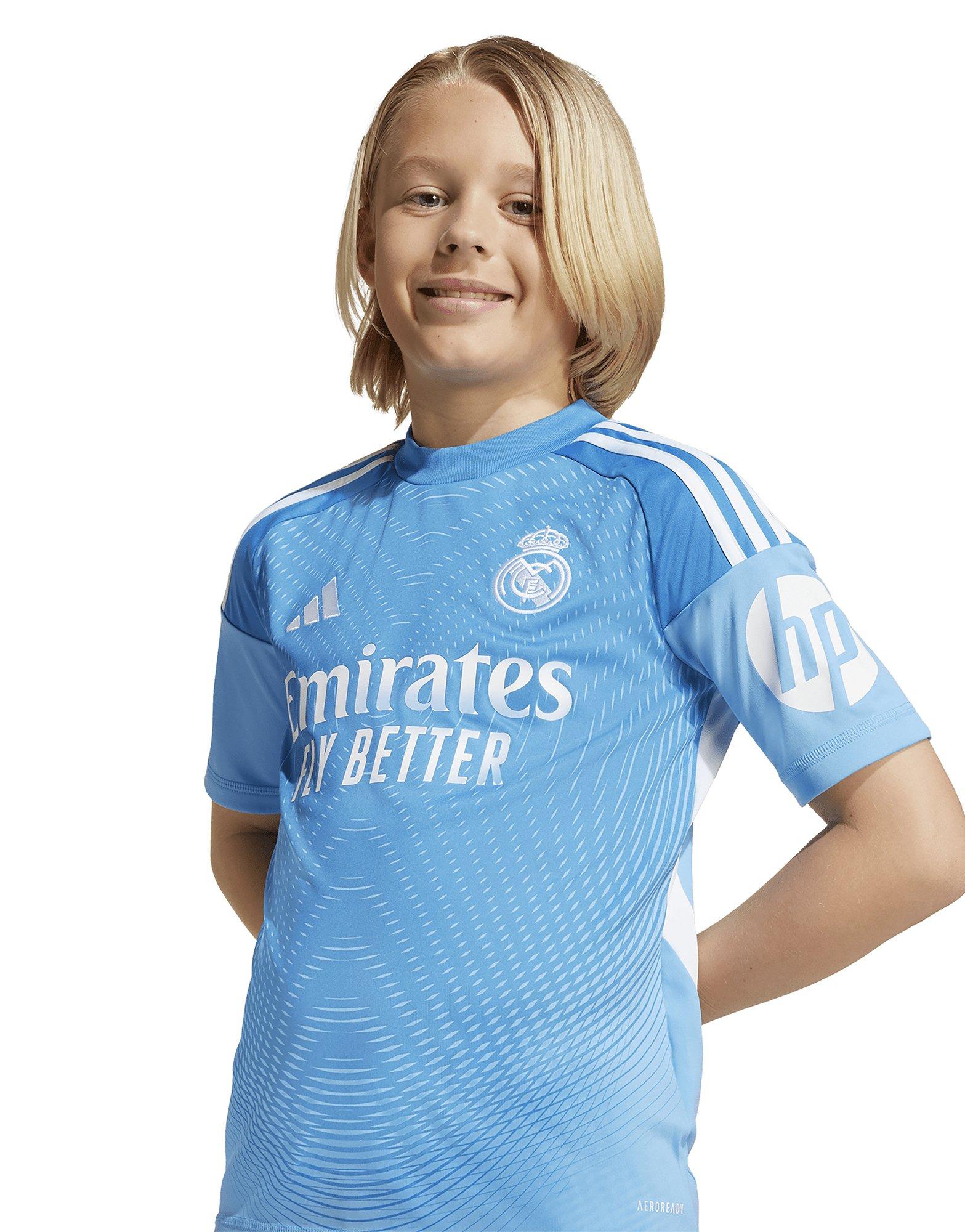 adidas Real Madrid 25/26 Home Goalkeeper Youth Kit