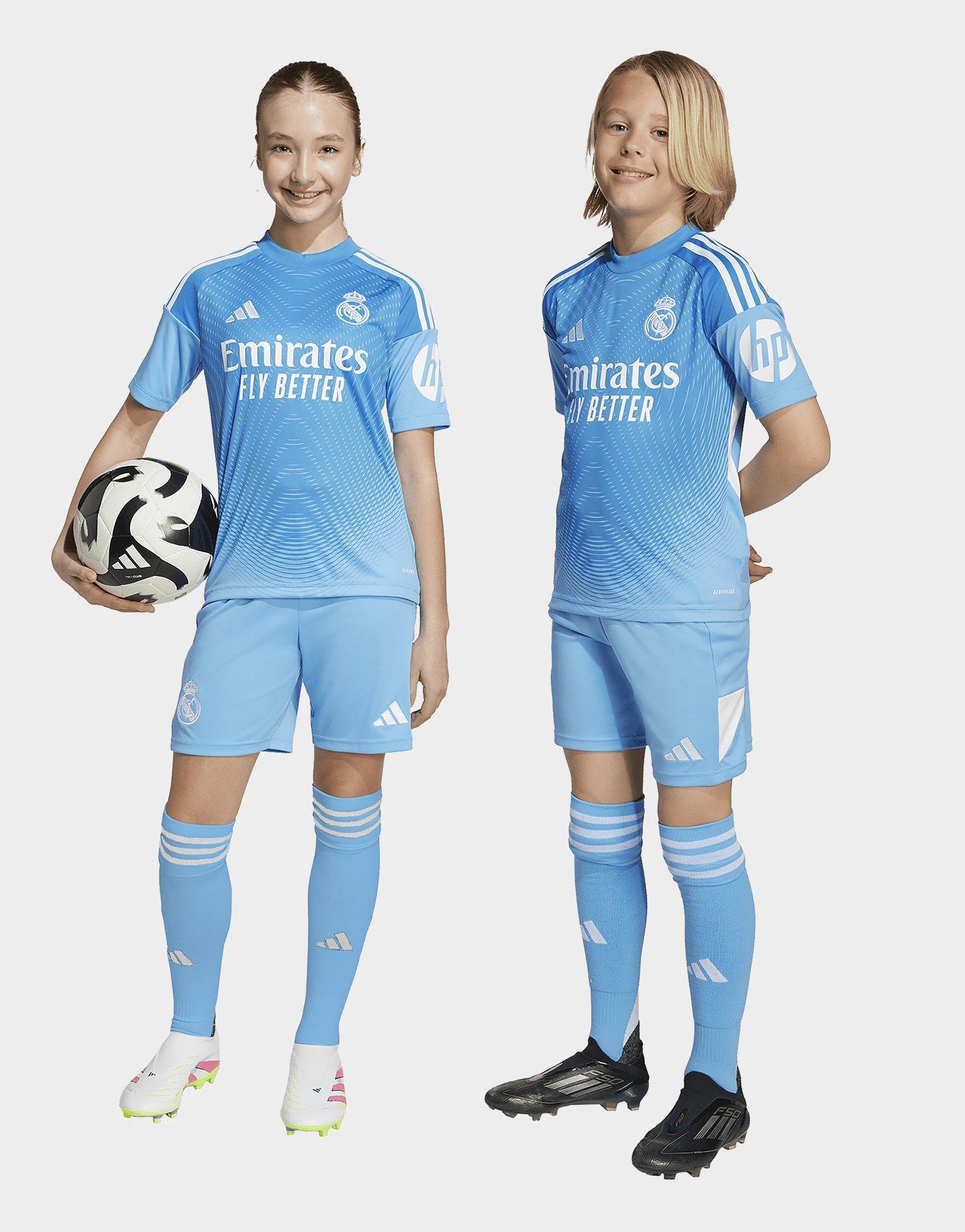 adidas Real Madrid 25/26 Home Goalkeeper Youth Kit