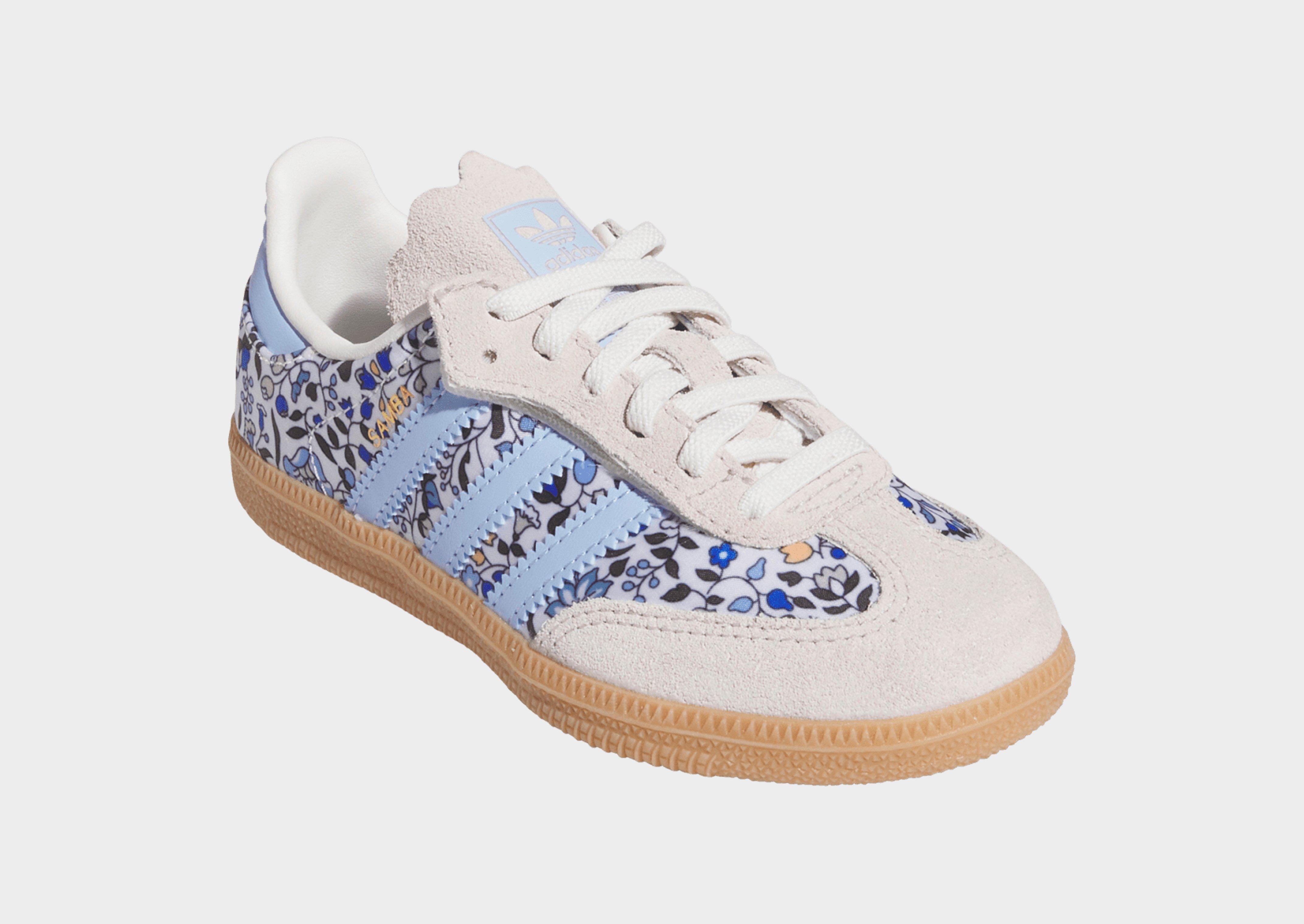 adidas Samba OG x Liberty London Comfort Closure Elastic Lace Shoes Kids