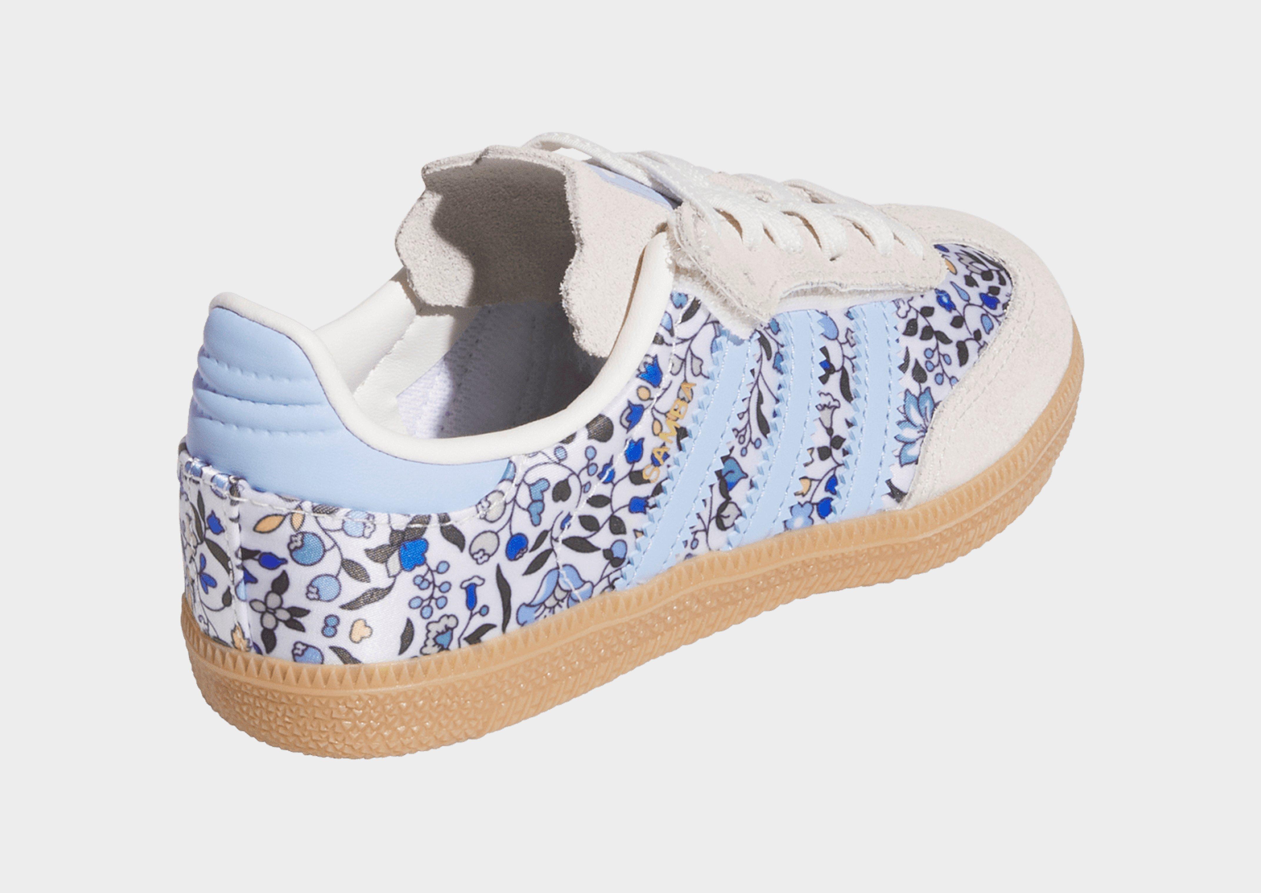 adidas Samba OG x Liberty London Comfort Closure Elastic Lace Shoes Kids