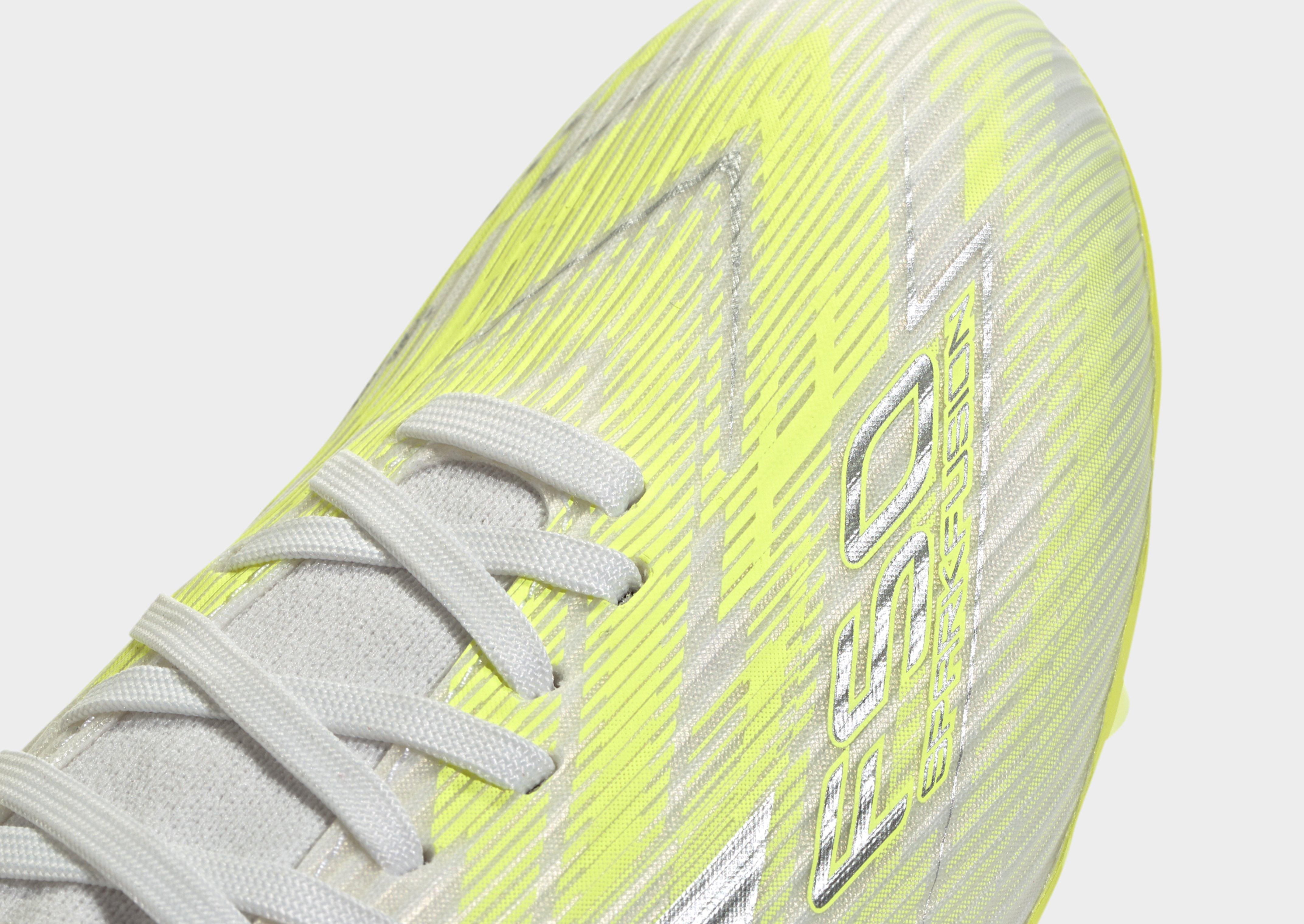 adidas Bota de fútbol de media caña F50 SPARKFUSION LEAGUE para césped natural seco/césped artificial (Mujer)