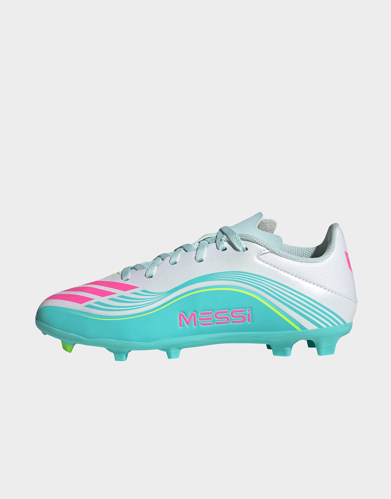 adidas Scarpe da calcio F50 MESSI LEAGUE kids per terreni naturali compatti/multiterreno