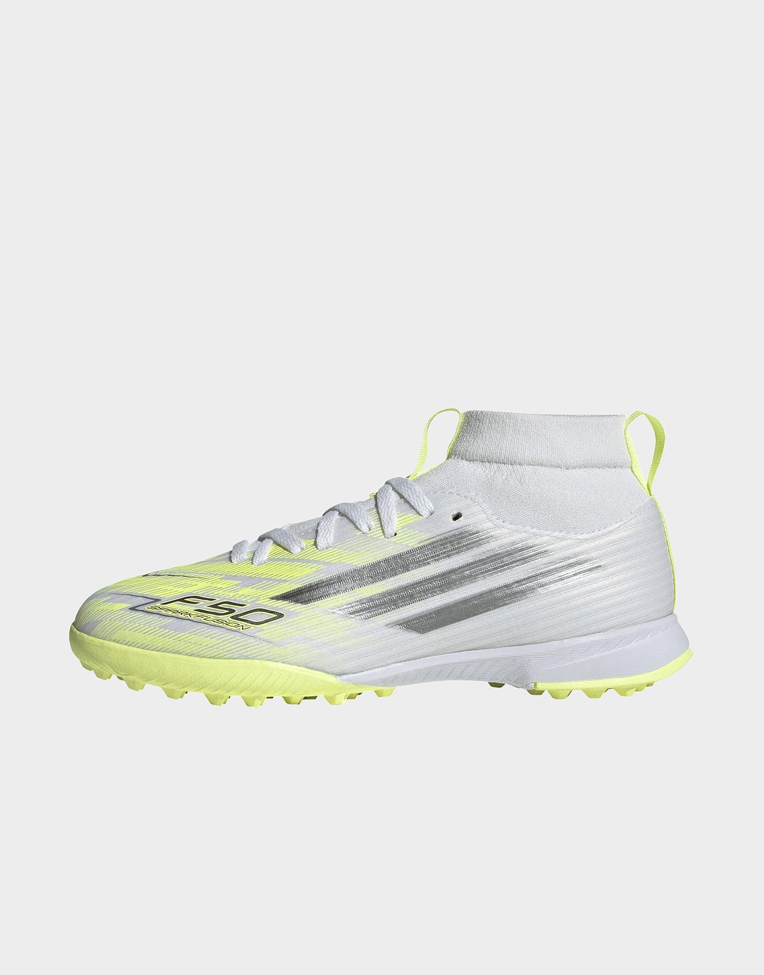 adidas Scarpa da calcio F50 SPARKFUSION LEAGUE mid-cut per erba sintetica per bambini e bambine
