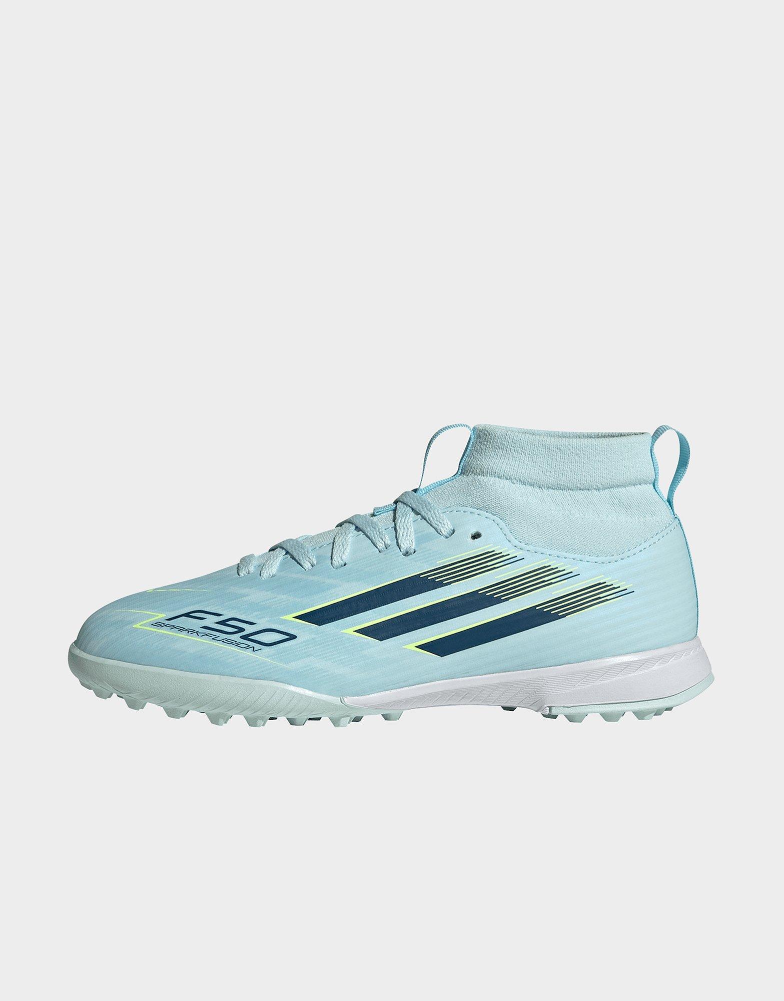 adidas Scarpa da calcio F50 SPARKFUSION LEAGUE mid-cut per erba sintetica per bambini e bambine