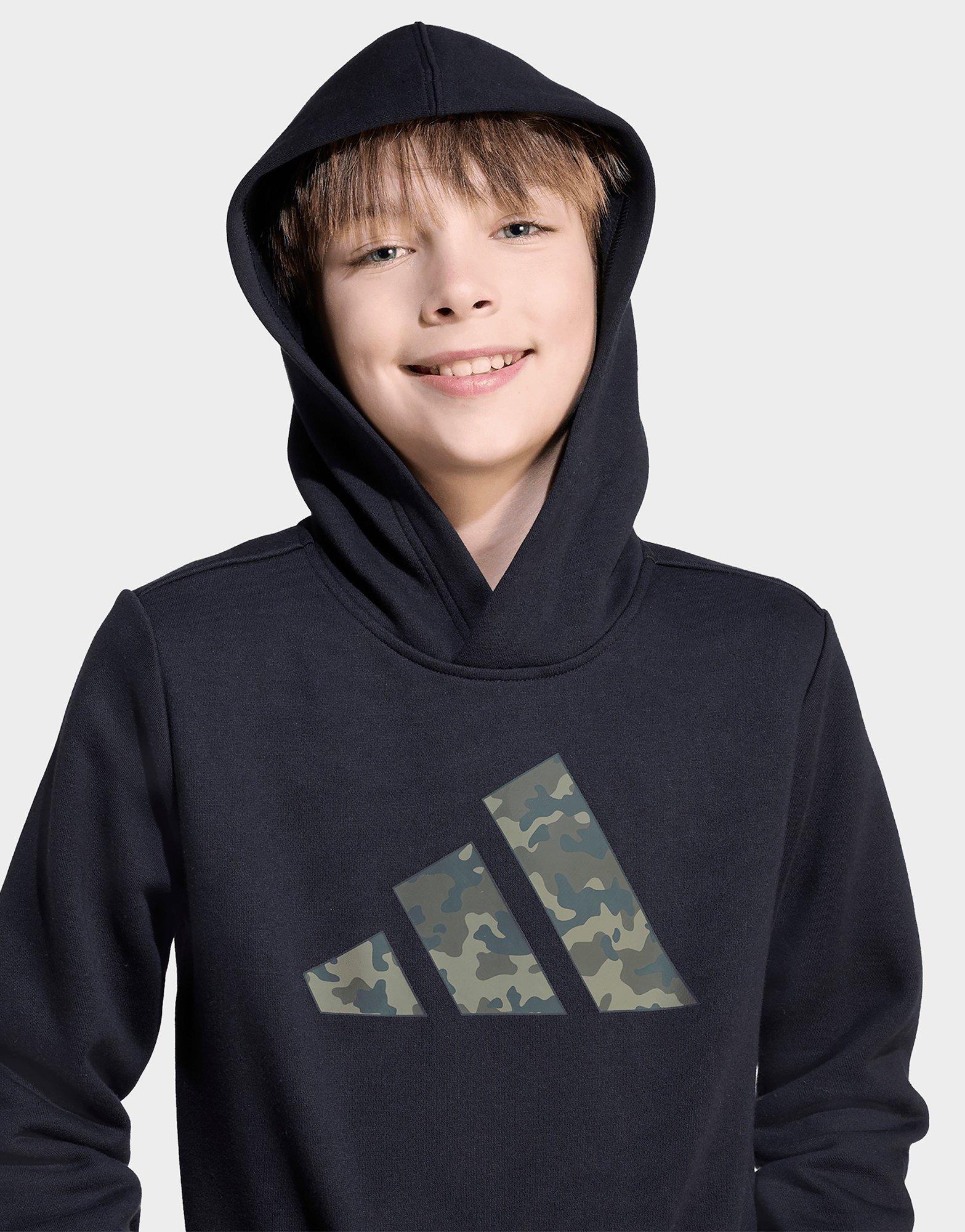 adidas Kapuzenpullover mit Camouflage-Grafik für Kinder