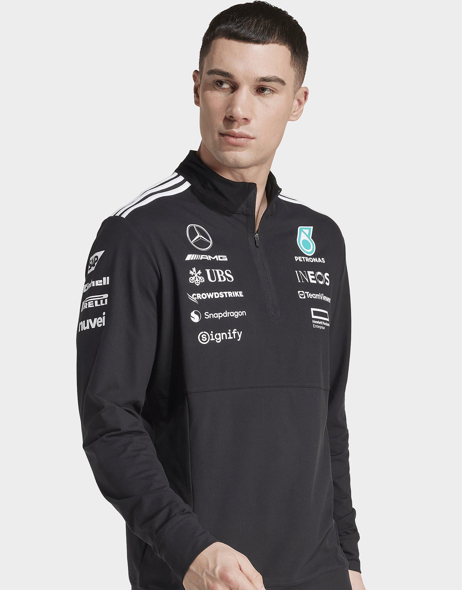 adidas MERCEDES - AMG PETRONAS FORMULA ONE TEAM QUARTER ZIP OBERTEIL