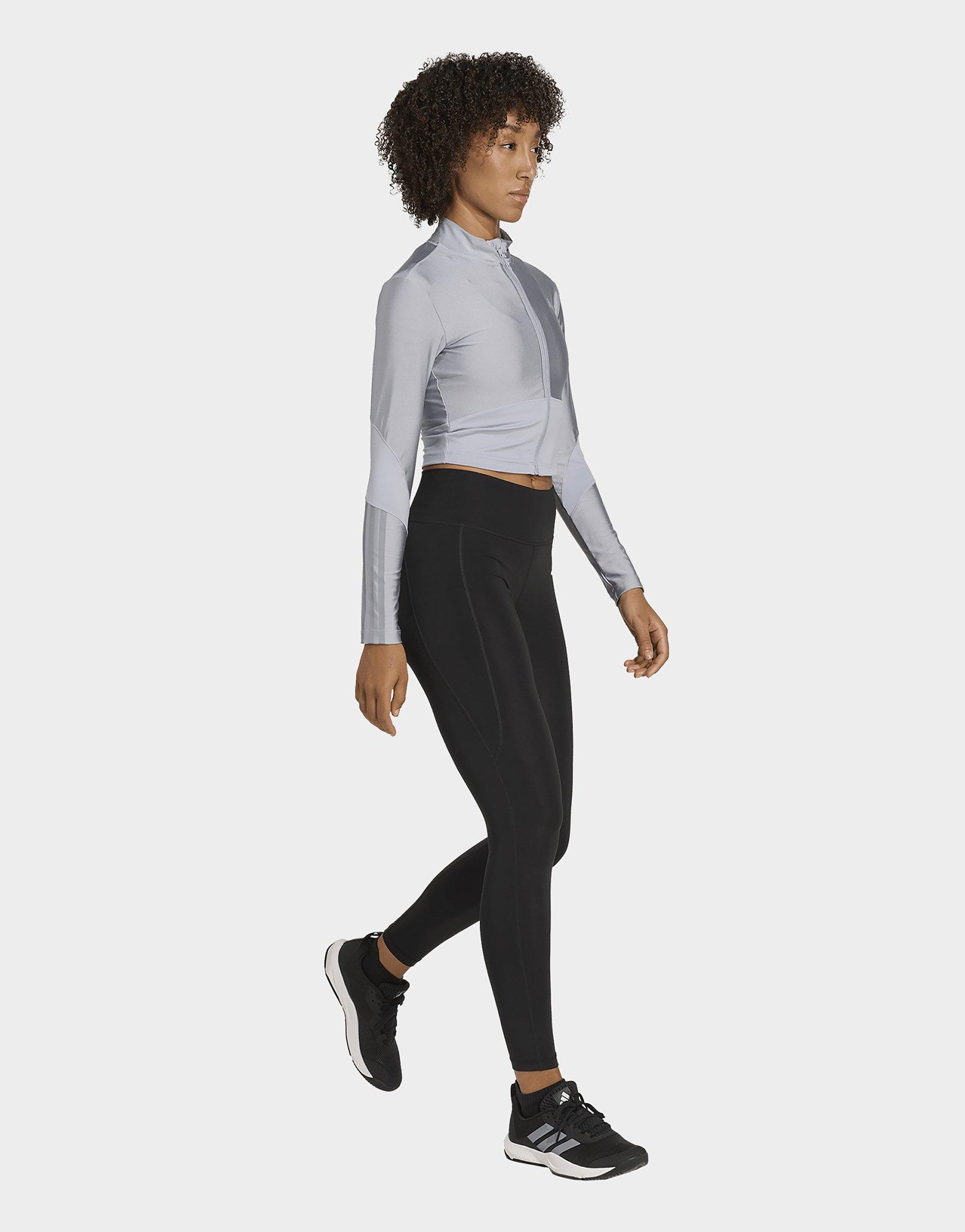 adidas Hyperglam Shine Jacke mit durchgehendem Reißverschluss