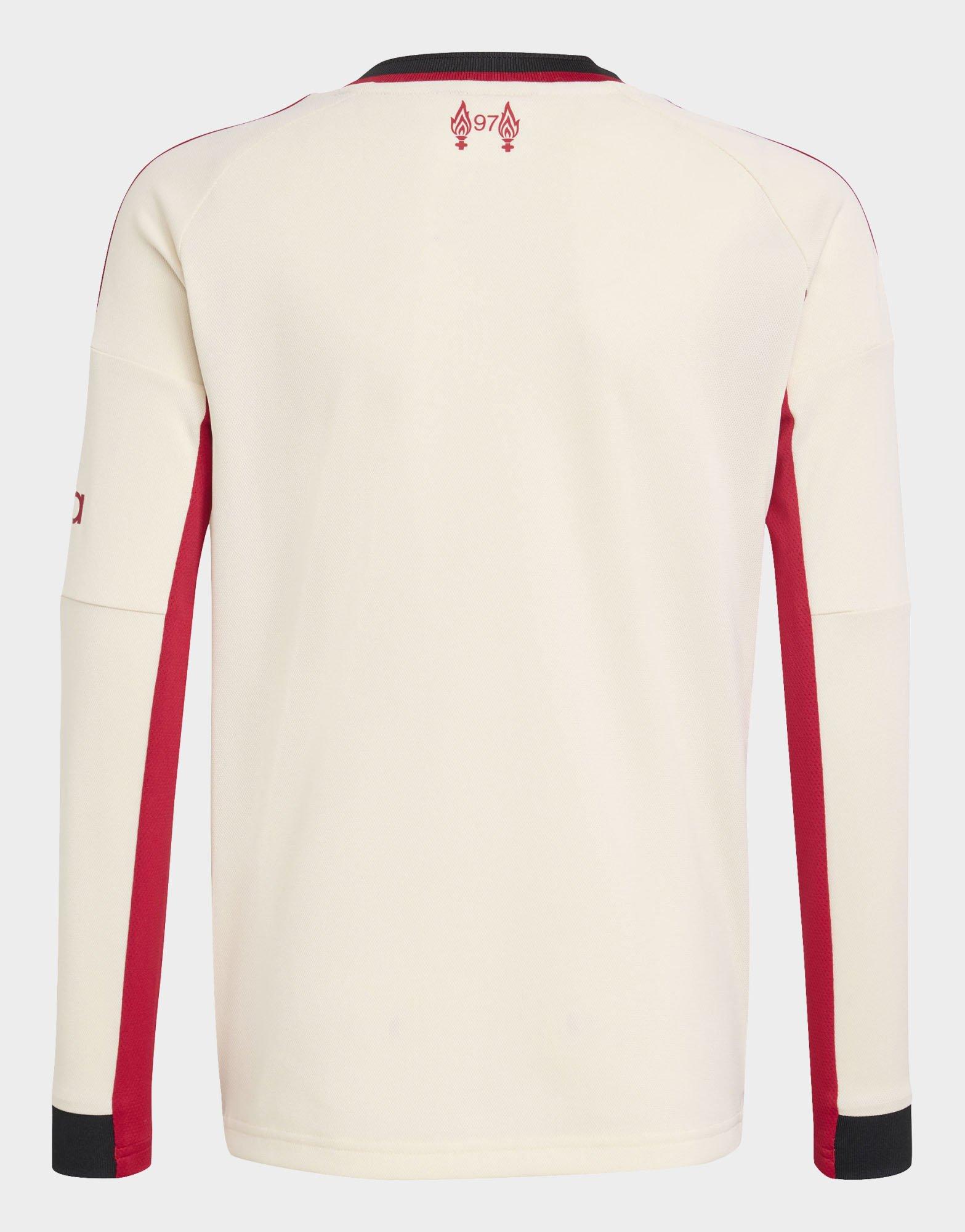 adidas Liverpool FC 25/26 Uitshirt met Lange Mouwen Kids