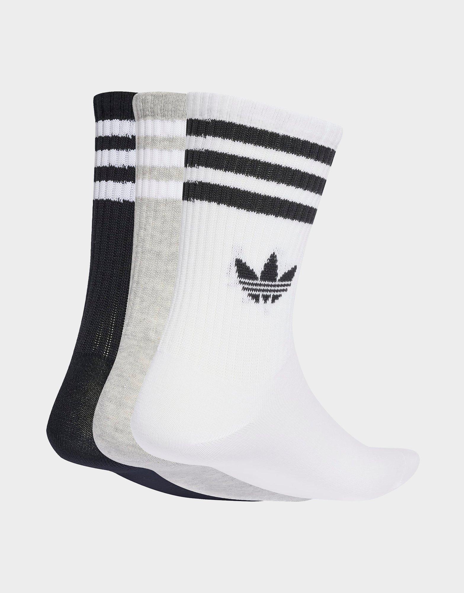 adidas 3-Stripes Crew Socks 3 Pairs