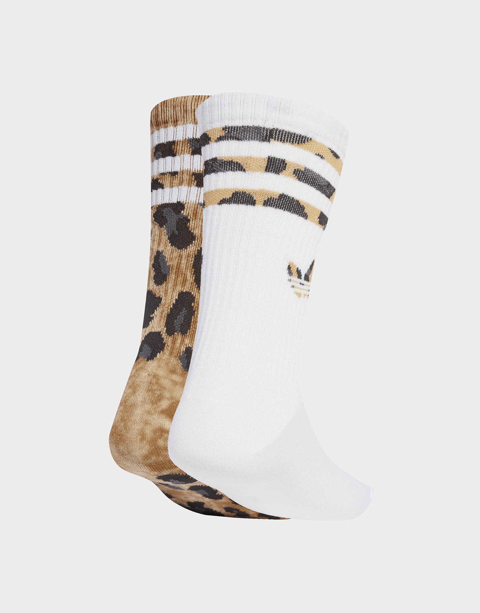 adidas Leopard Crew Socks 2 Pairs