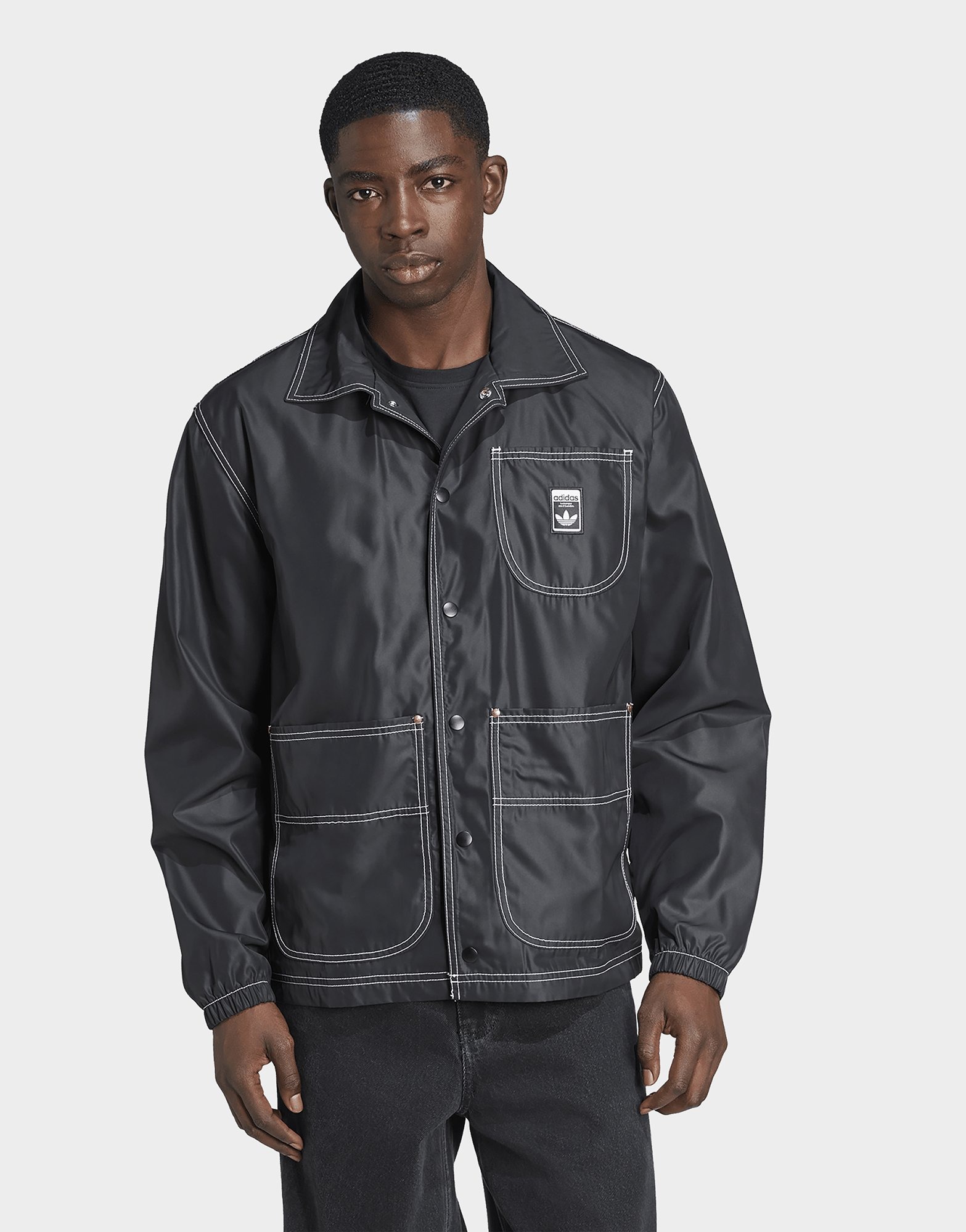 Black adidas Wabash Regular Coach Jacket | JD Sports UK