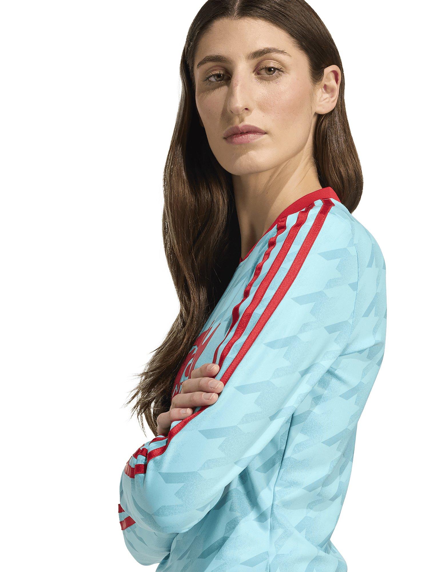 adidas Langärmeliges Fußballtrikot mit schmaler Passform und Allover-Grafikprint