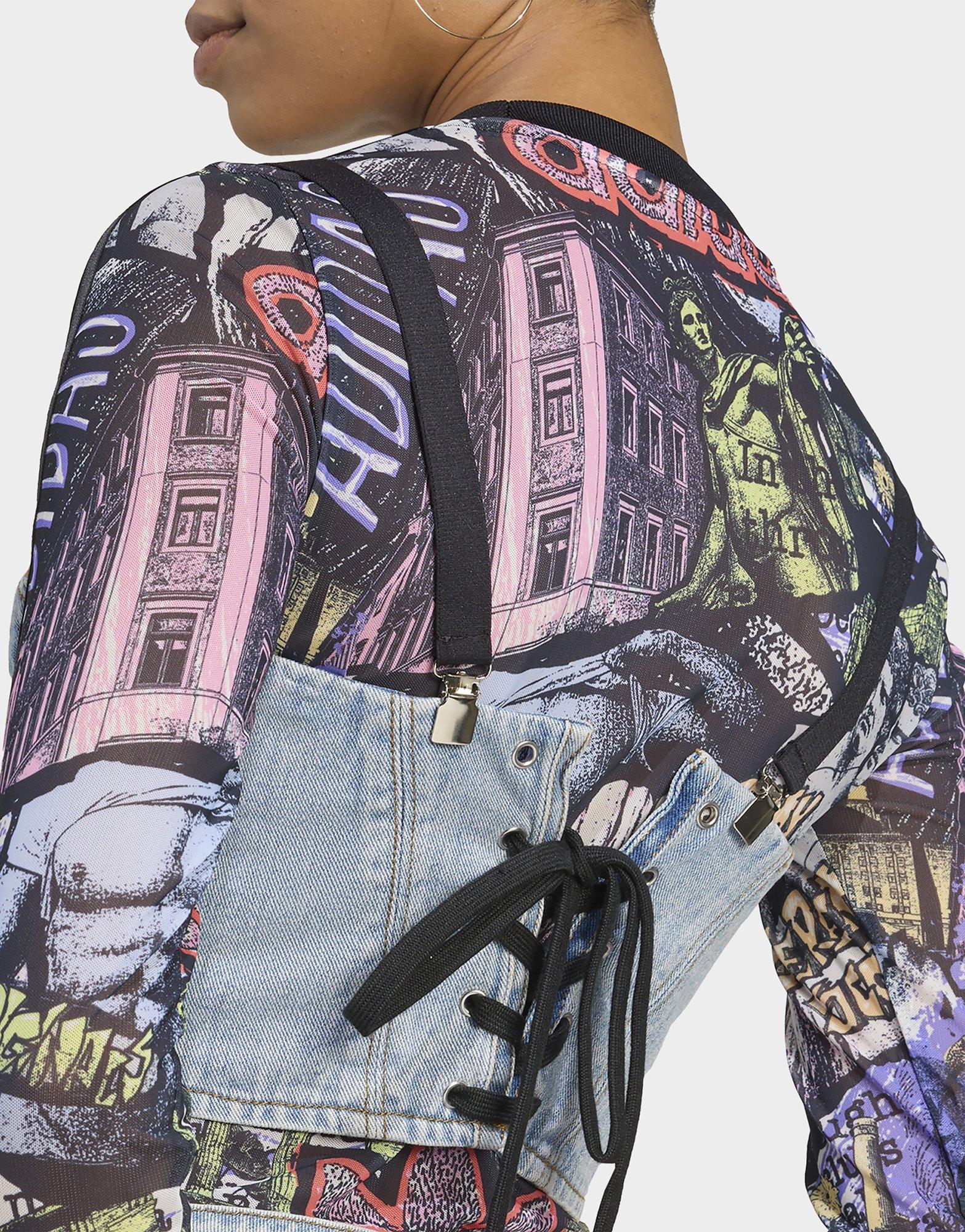 adidas Top tipo bustier vaquero adidas x Jeremy Scott