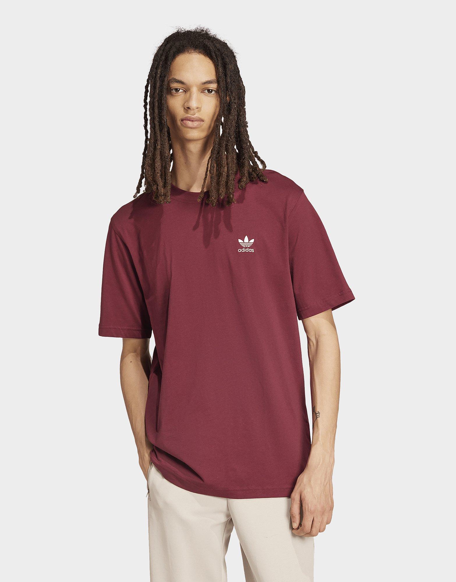 Adidas burgundy tee online