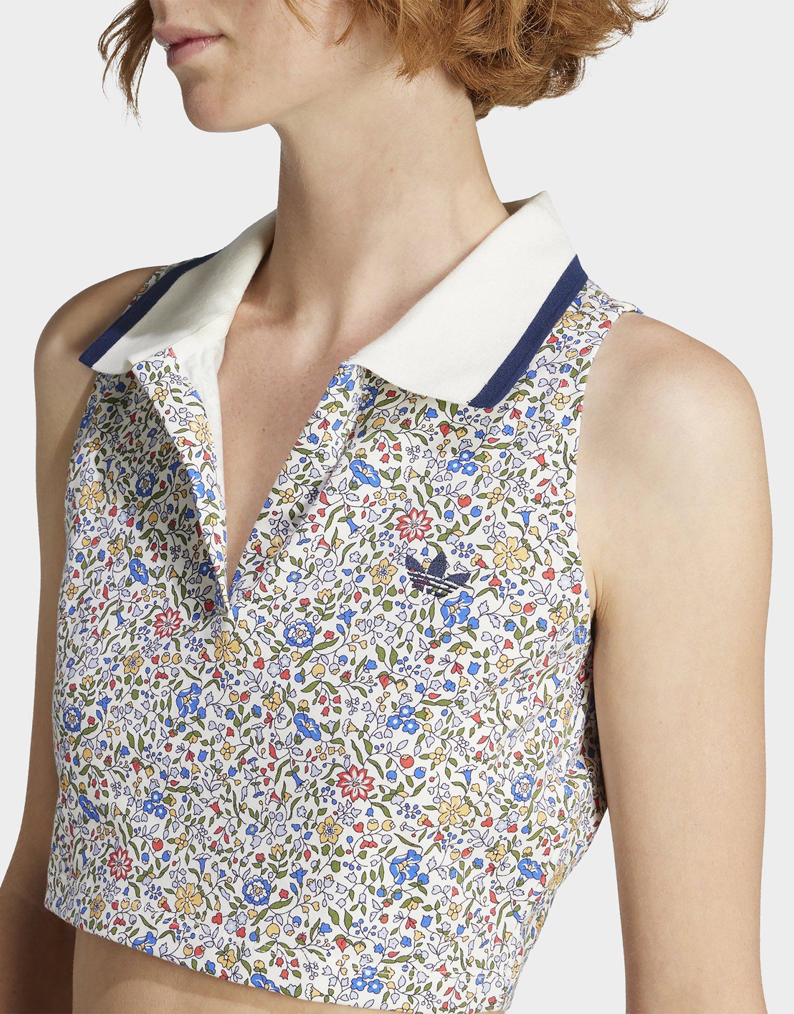 adidas×Liberty London☆Sleeveless Crop ポロシャツ【UK発】 Adidas x Liberty London Sleeveless Crop Polo | Liberty